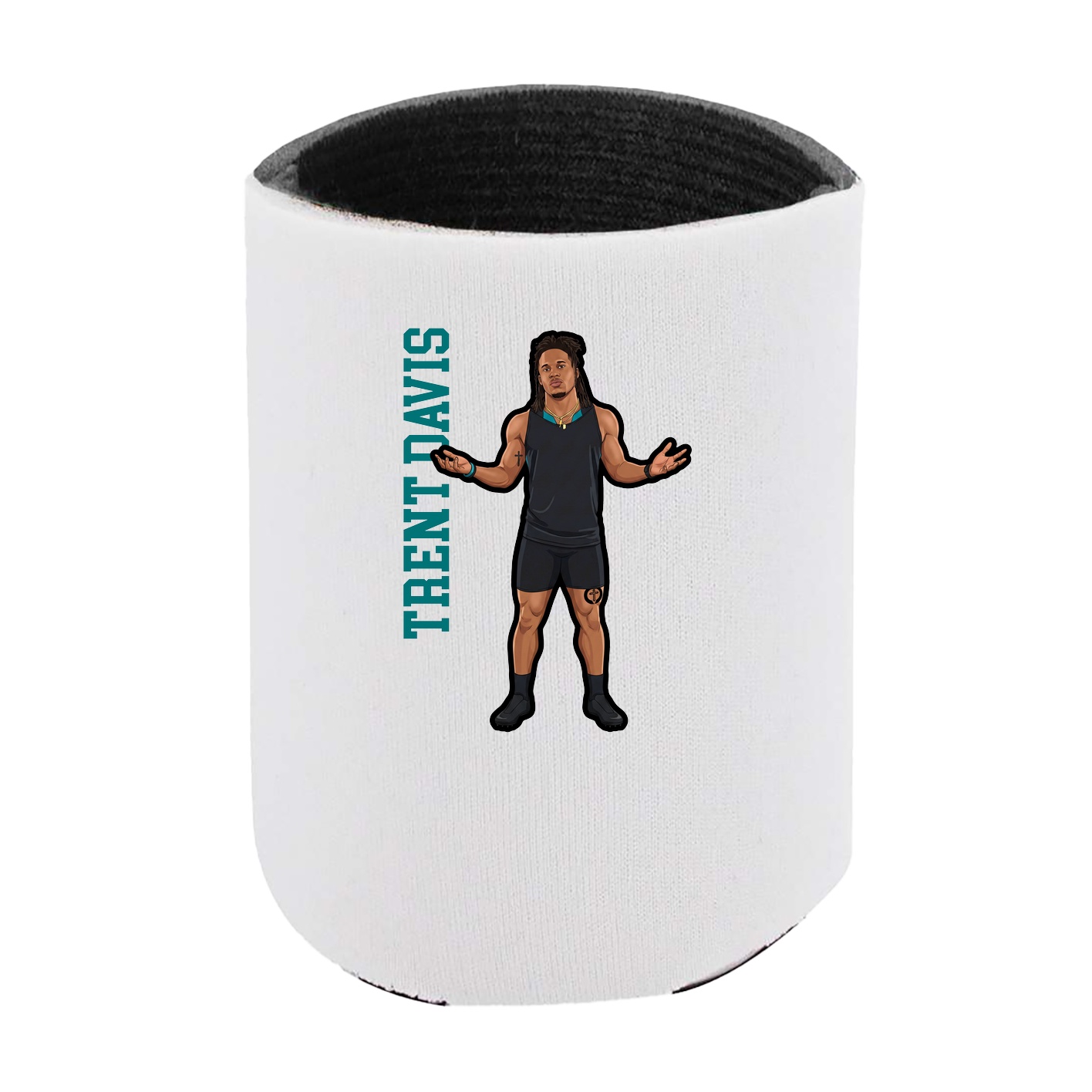 Can Holder — Name Vertical in White
