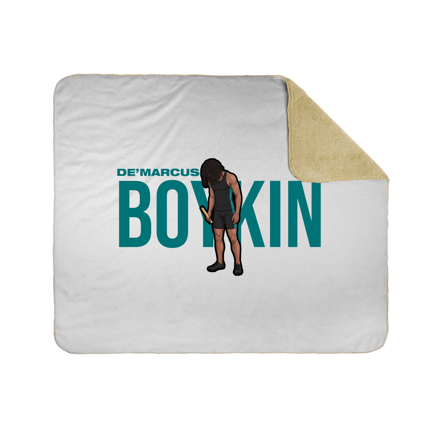 Throw Blanket — Player Name in White