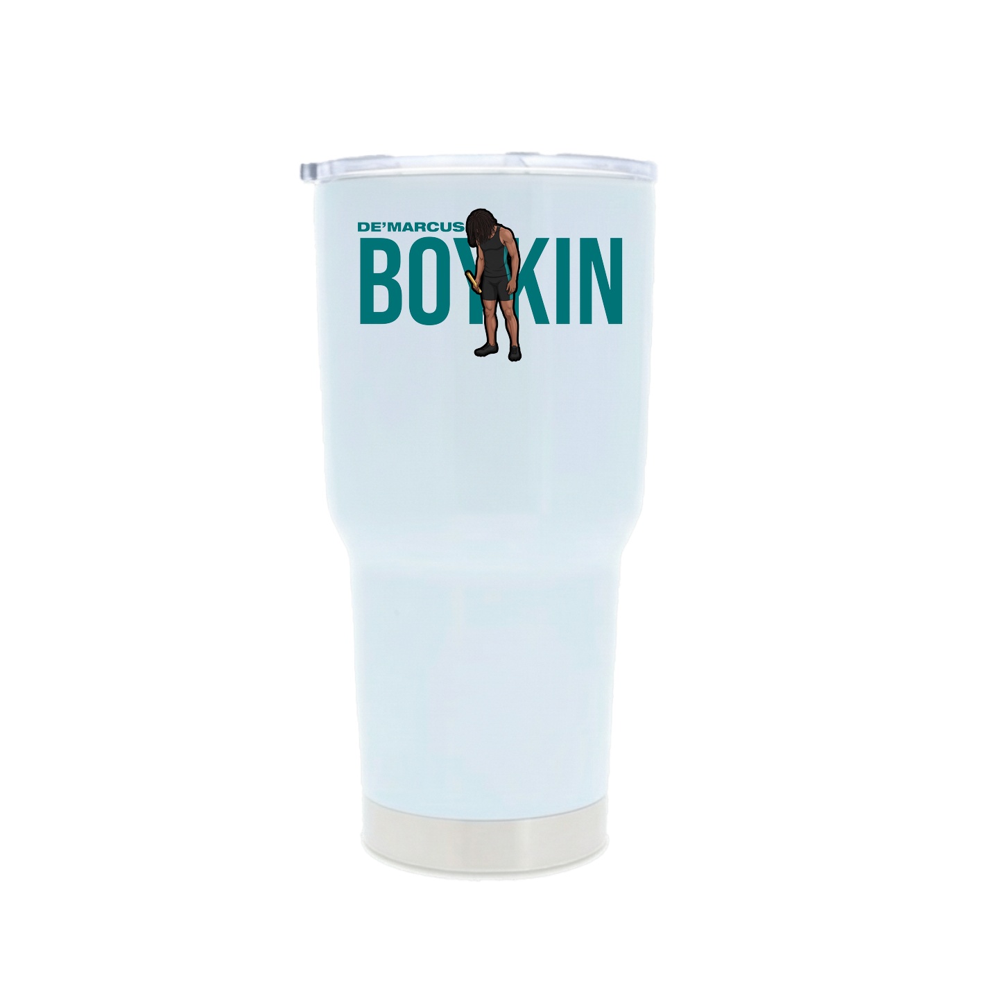 30oz Stainless Steel Tumbler — Player Name in White