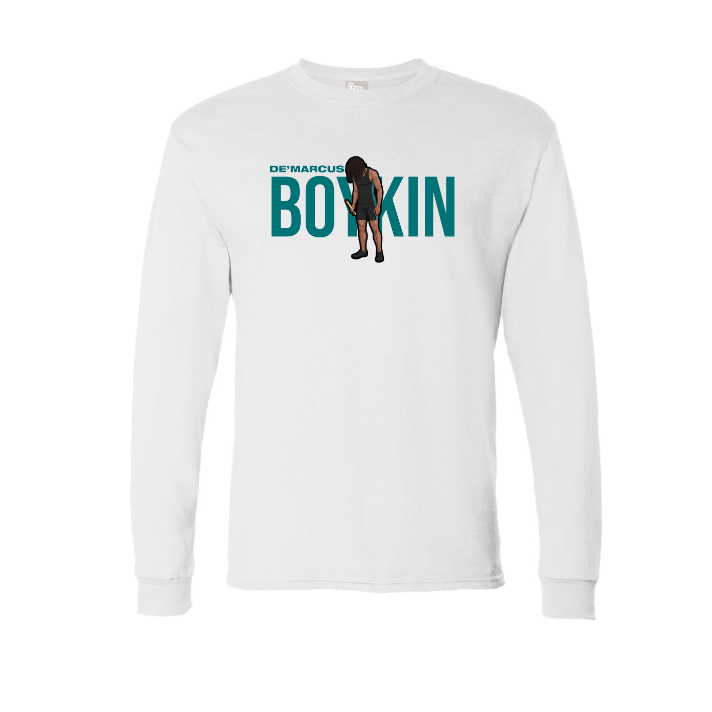 Long Sleeve Tee — Player Name in White