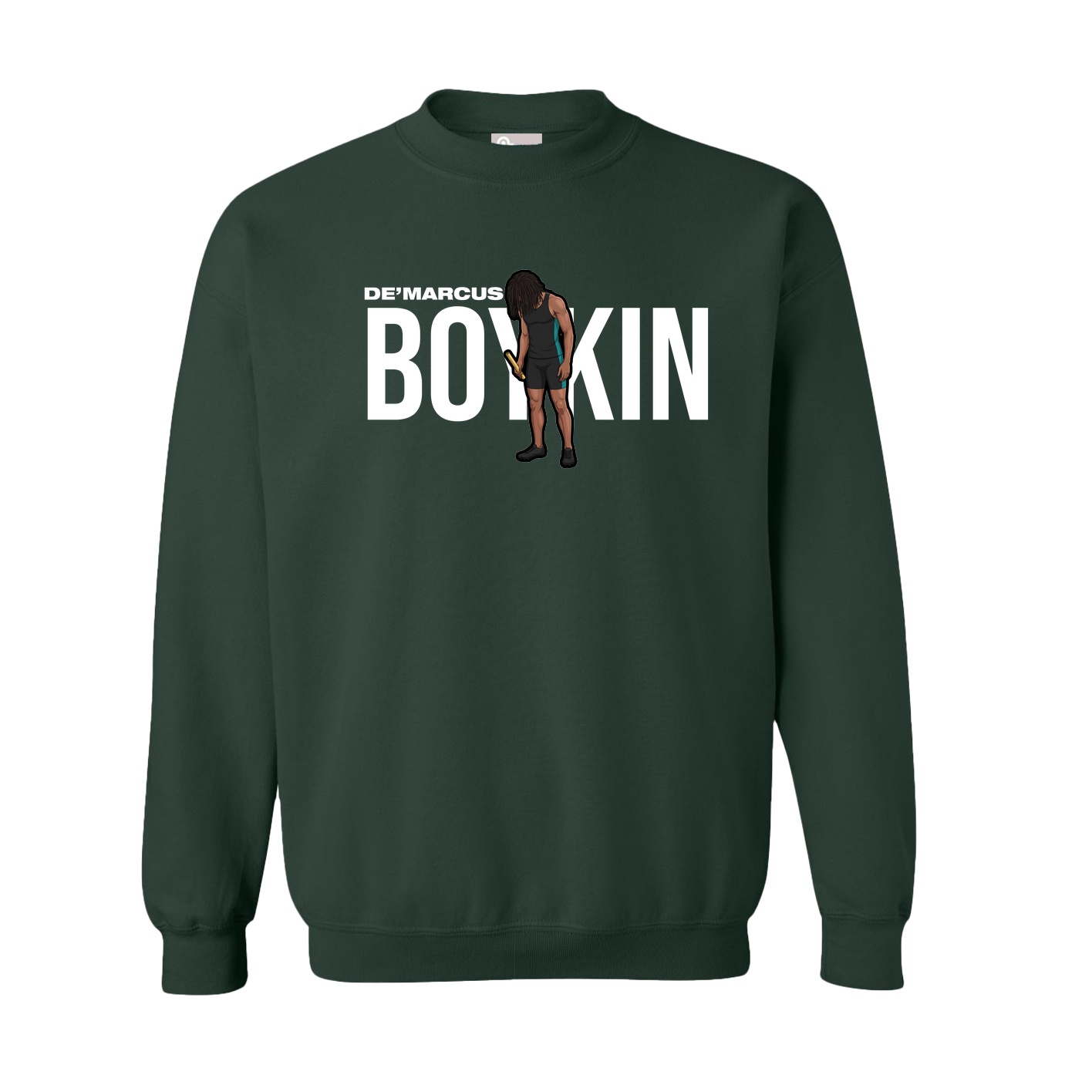 Fleece Crew — Player Name in Green