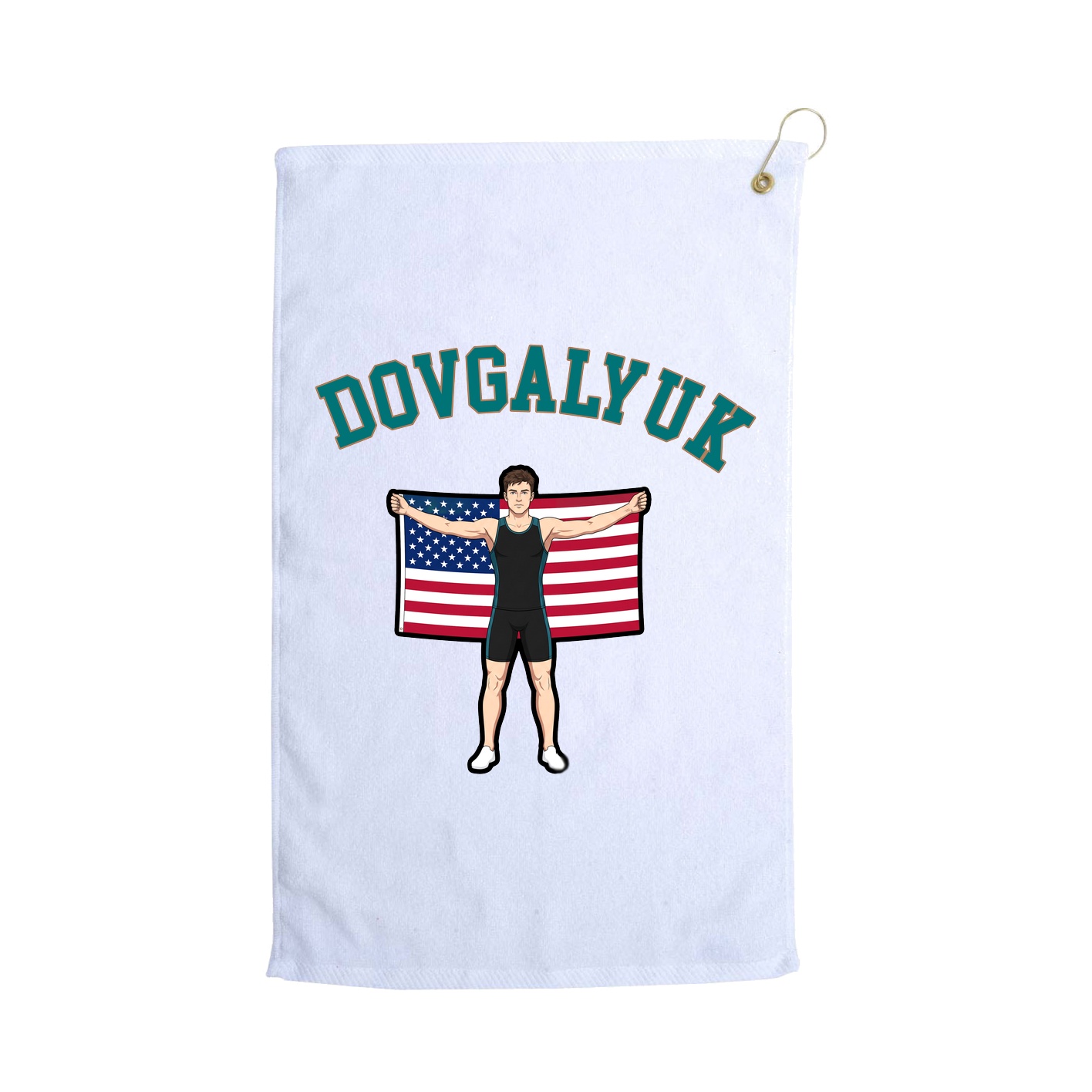 Golf Towel — Shirsey Arch in White