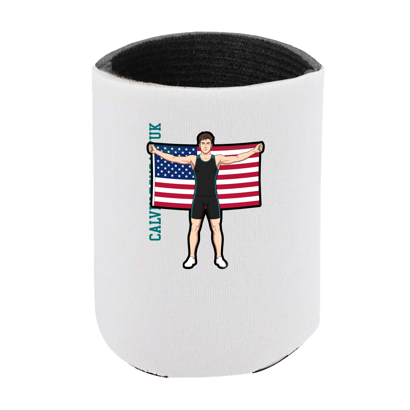 Can Holder — Name Vertical in White