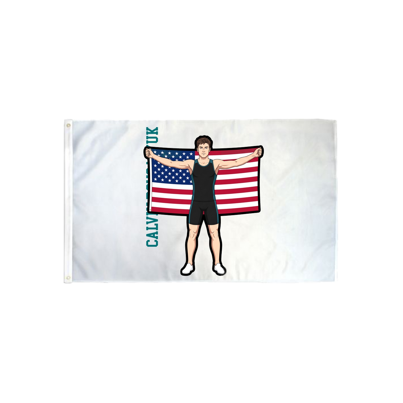3x5 Flag — Name Vertical in Classic