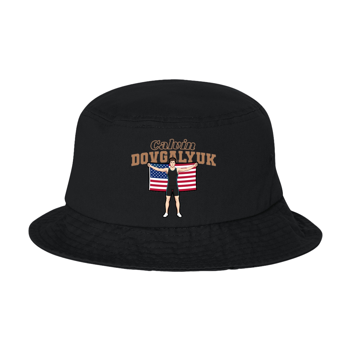 Bucket Cap — Name Arch in Black