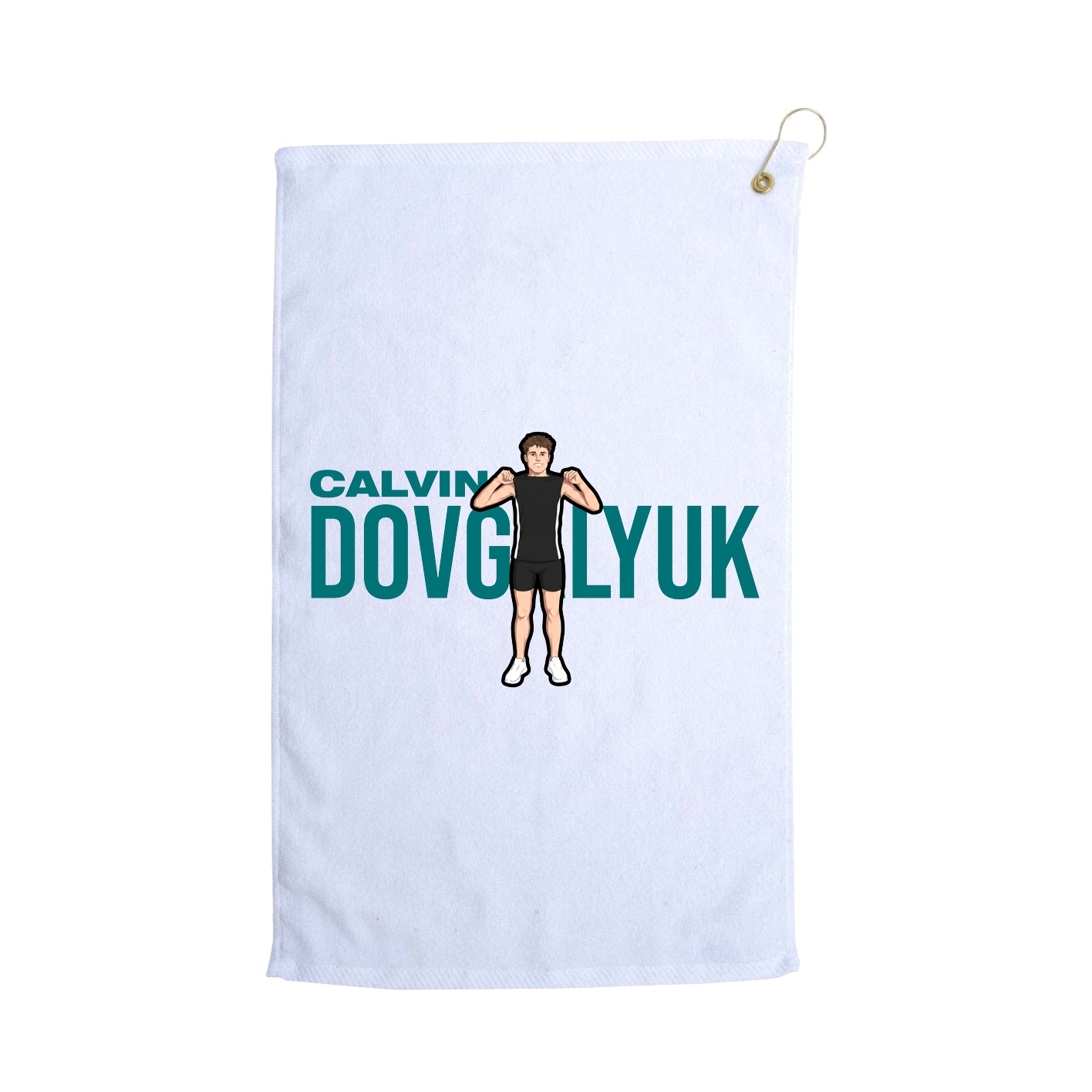 Golf Towel — Player Name in White