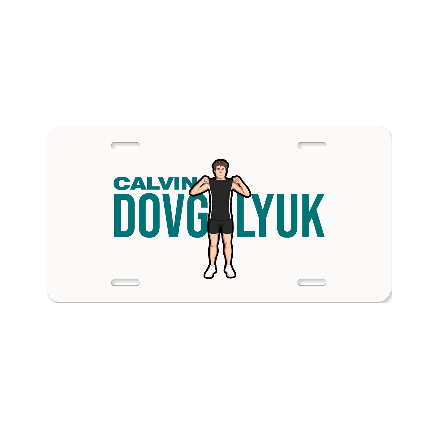 License Plate — Player Name in Classic
