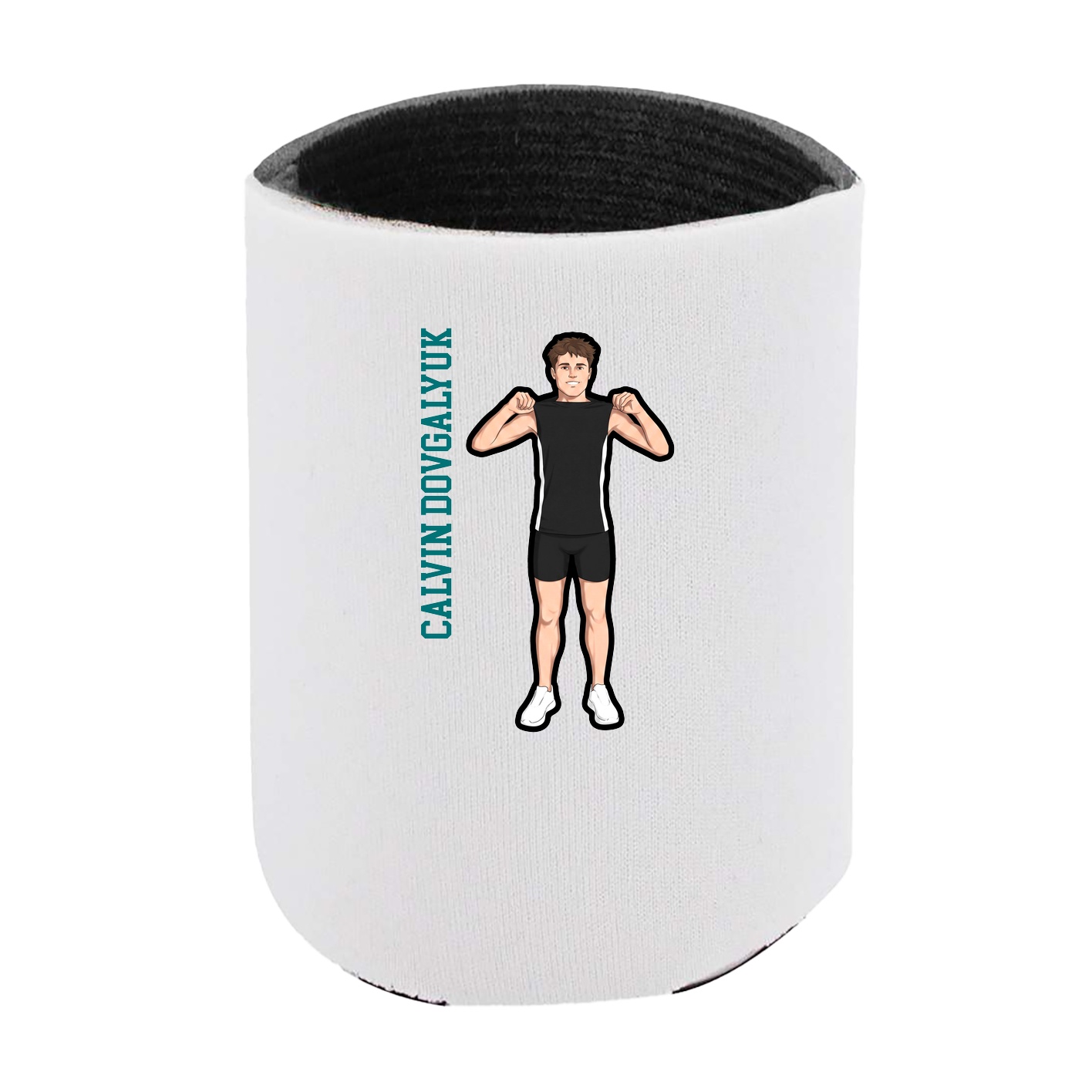 Can Holder — Name Vertical in White