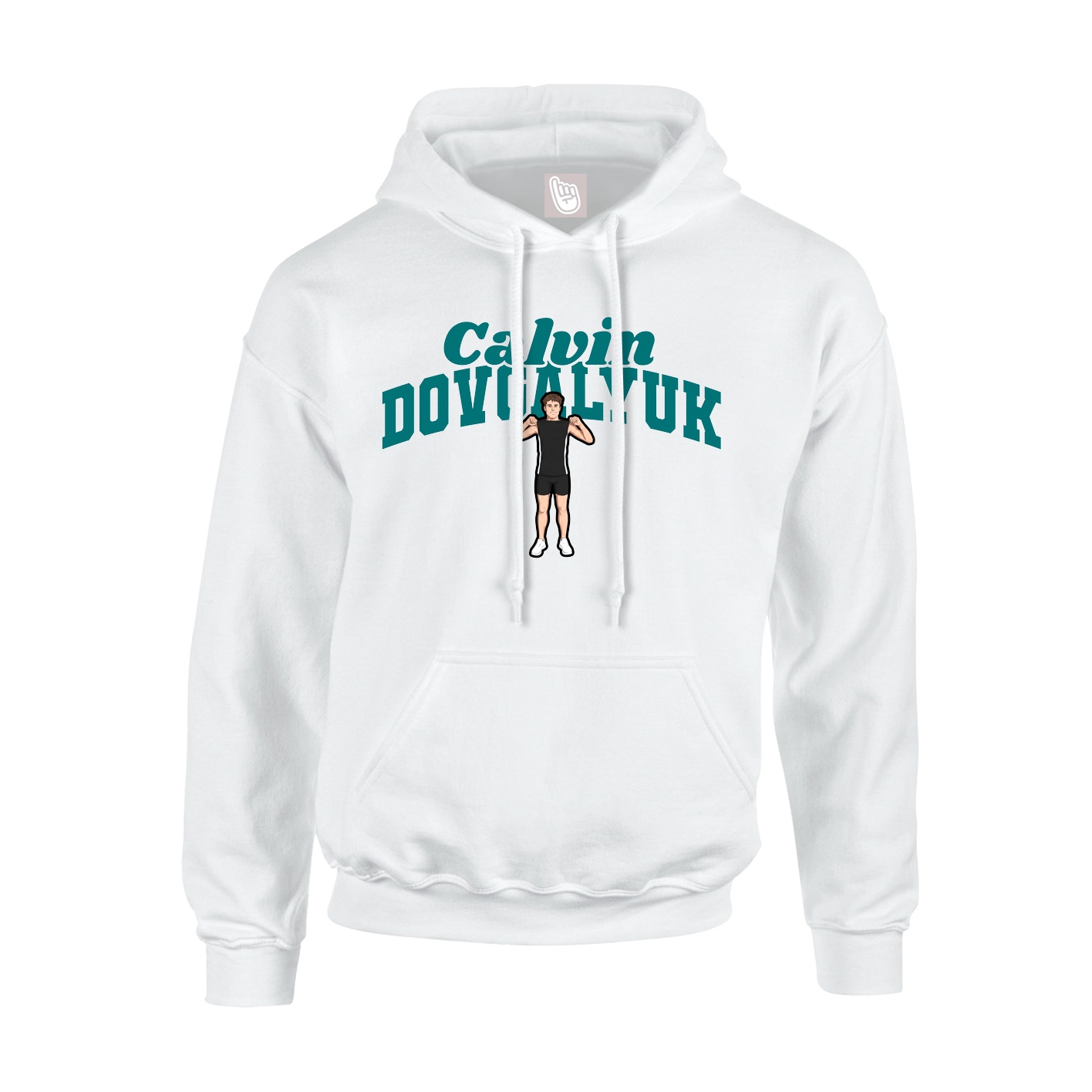 Hoodie — Signature Arch in White