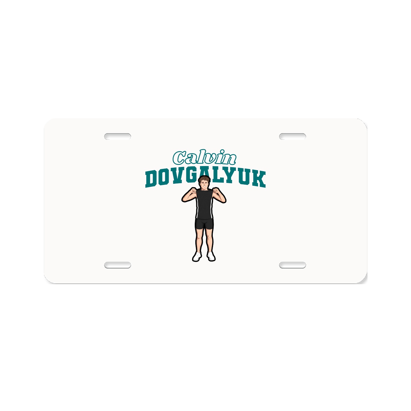 License Plate — Name Arch in Classic