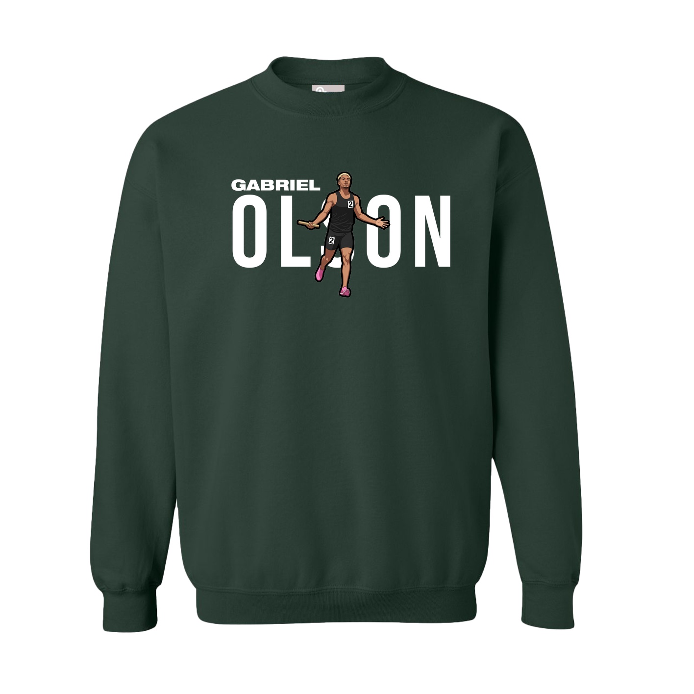Fleece Crew — Player Name in Green