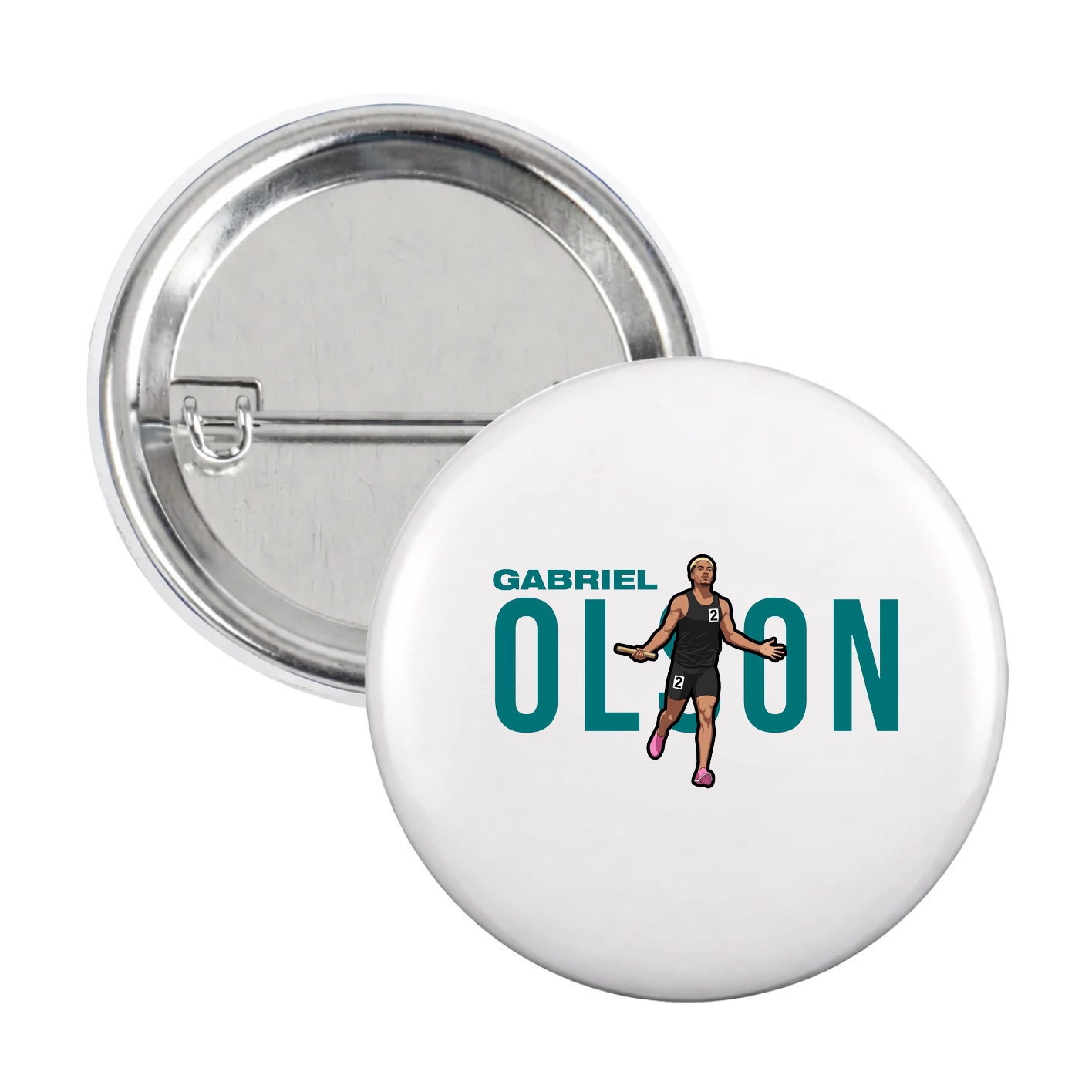 Game Day Button — Player Name in White