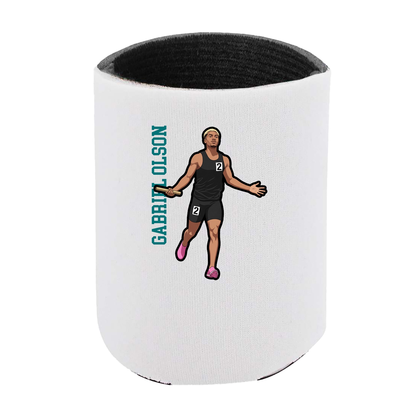 Can Holder — Name Vertical in White