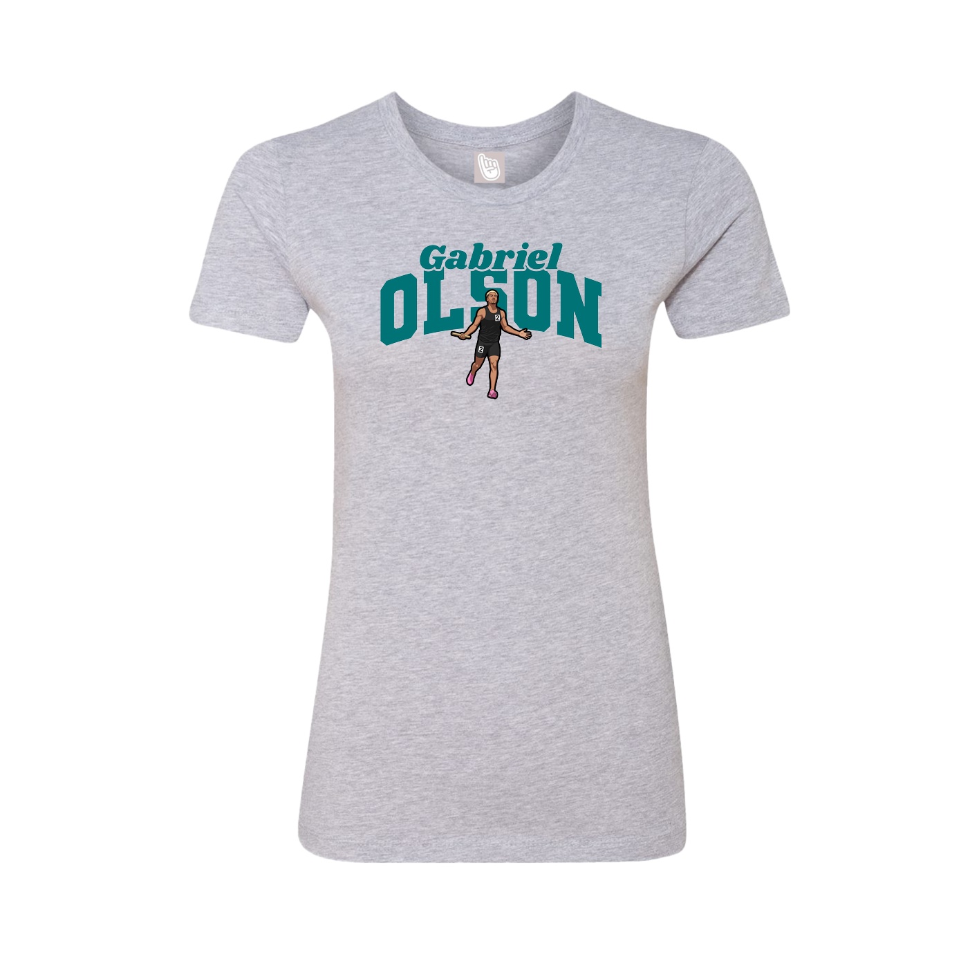 Womens Tee — Signature Arch in Grey