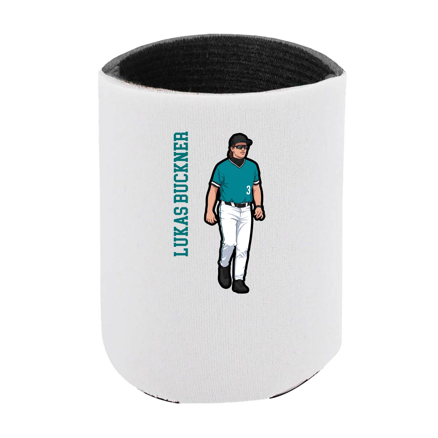 Can Holder — Name Vertical in White