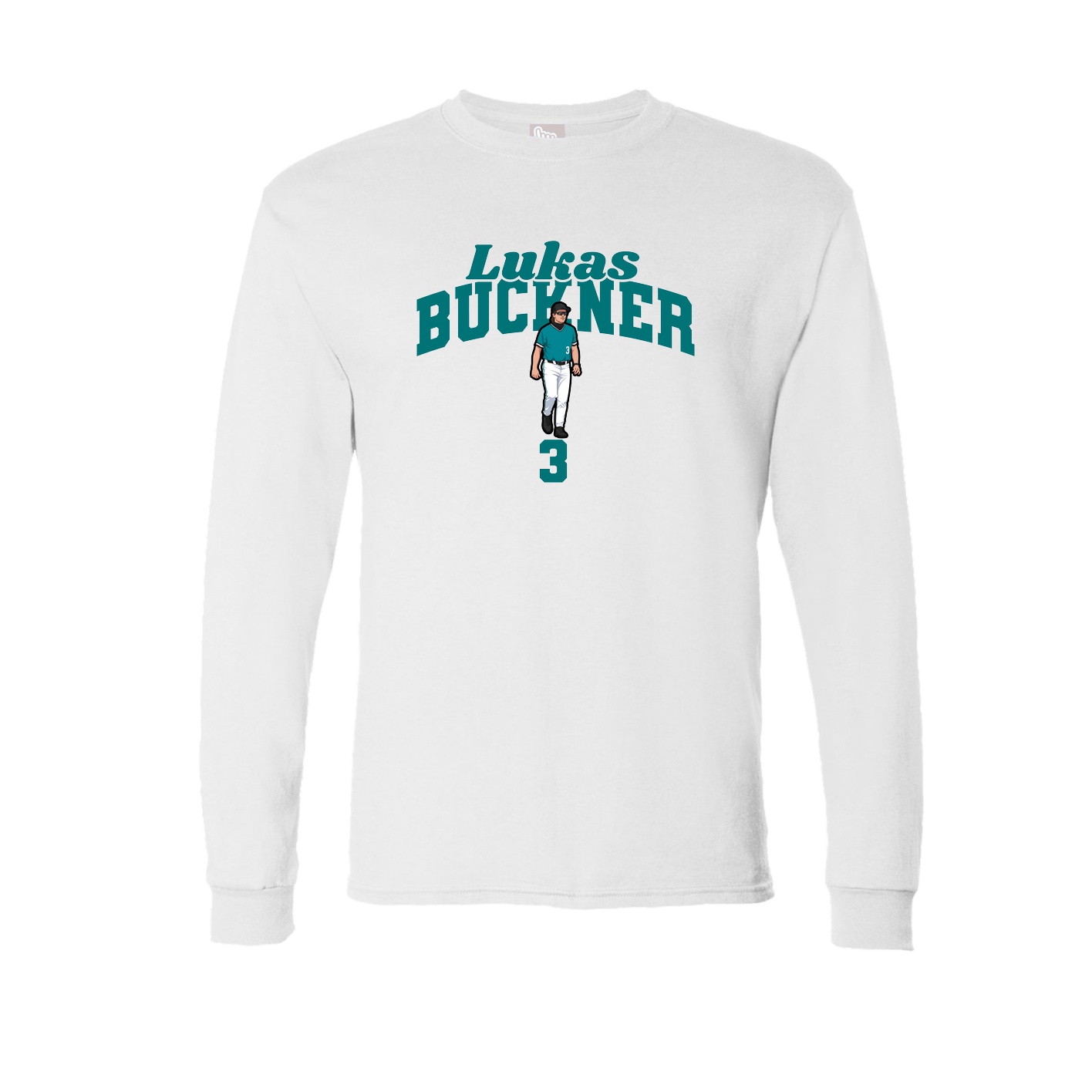 Long Sleeve Tee — Signature Arch in White
