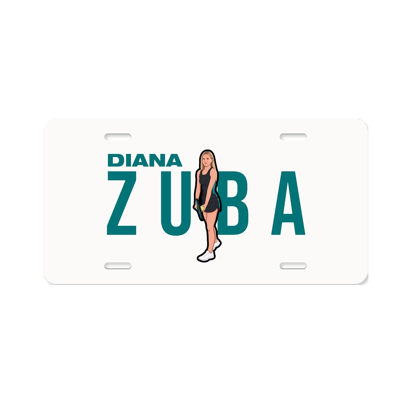 License Plate — Player Name in Classic