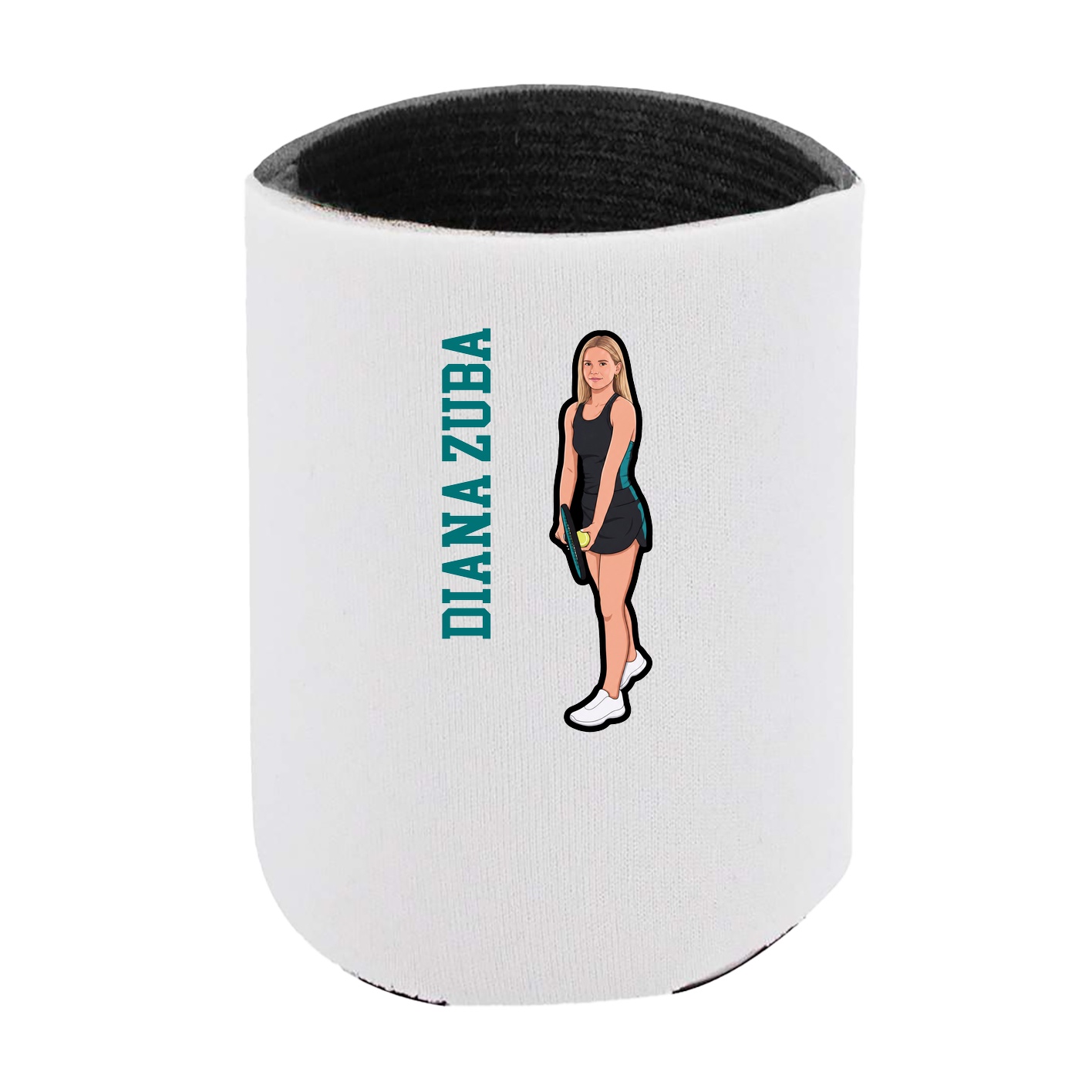 Can Holder — Name Vertical in White