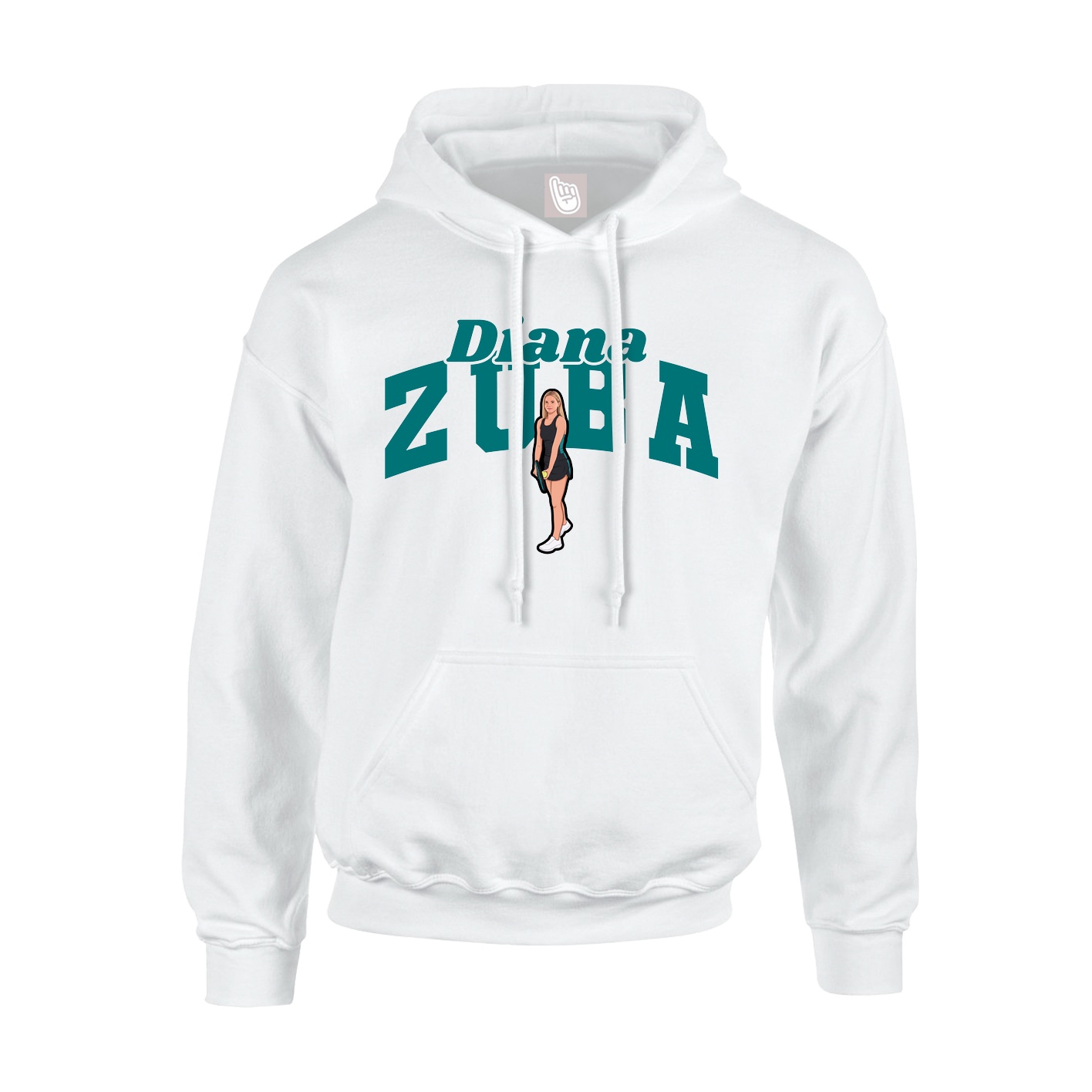 Youth Hoodie — Signature Arch in White