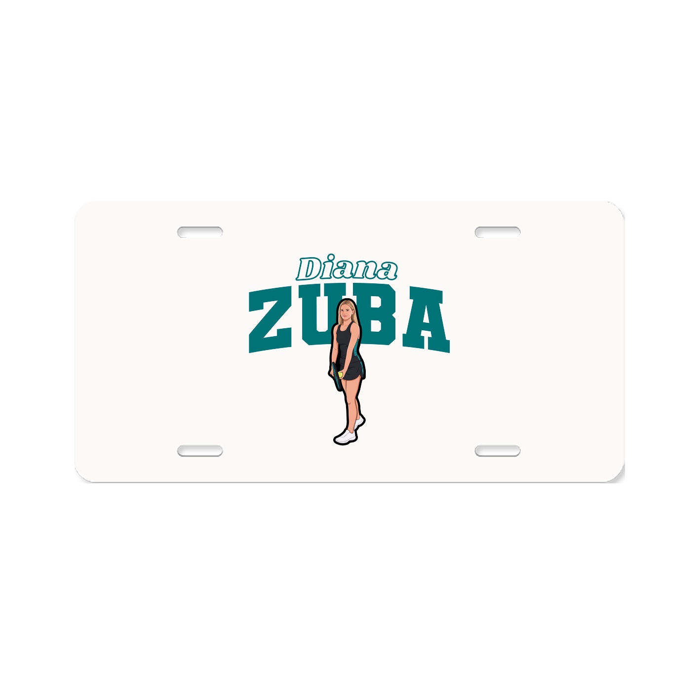 License Plate — Name Arch in Classic