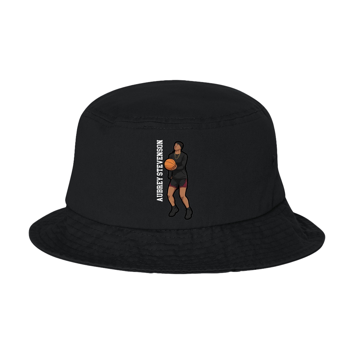 Bucket Cap — Name Vertical in Black