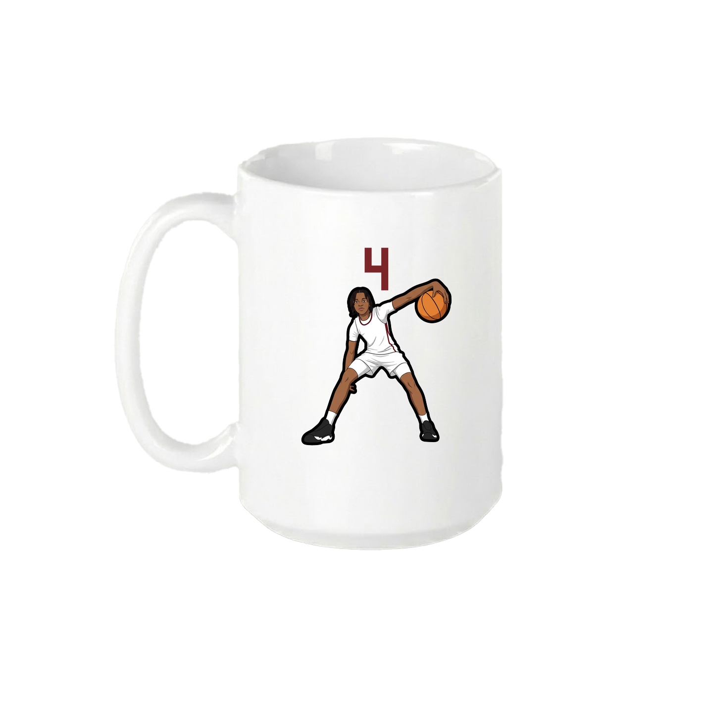 15oz Coffee Mug — Number Top in White