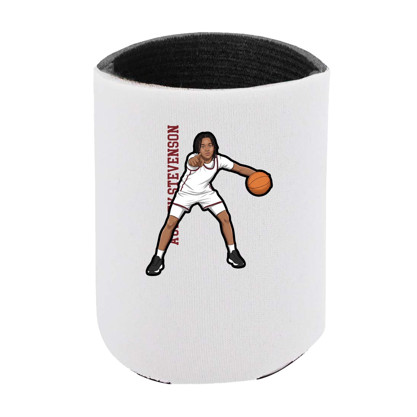 Can Holder — Name Vertical in White