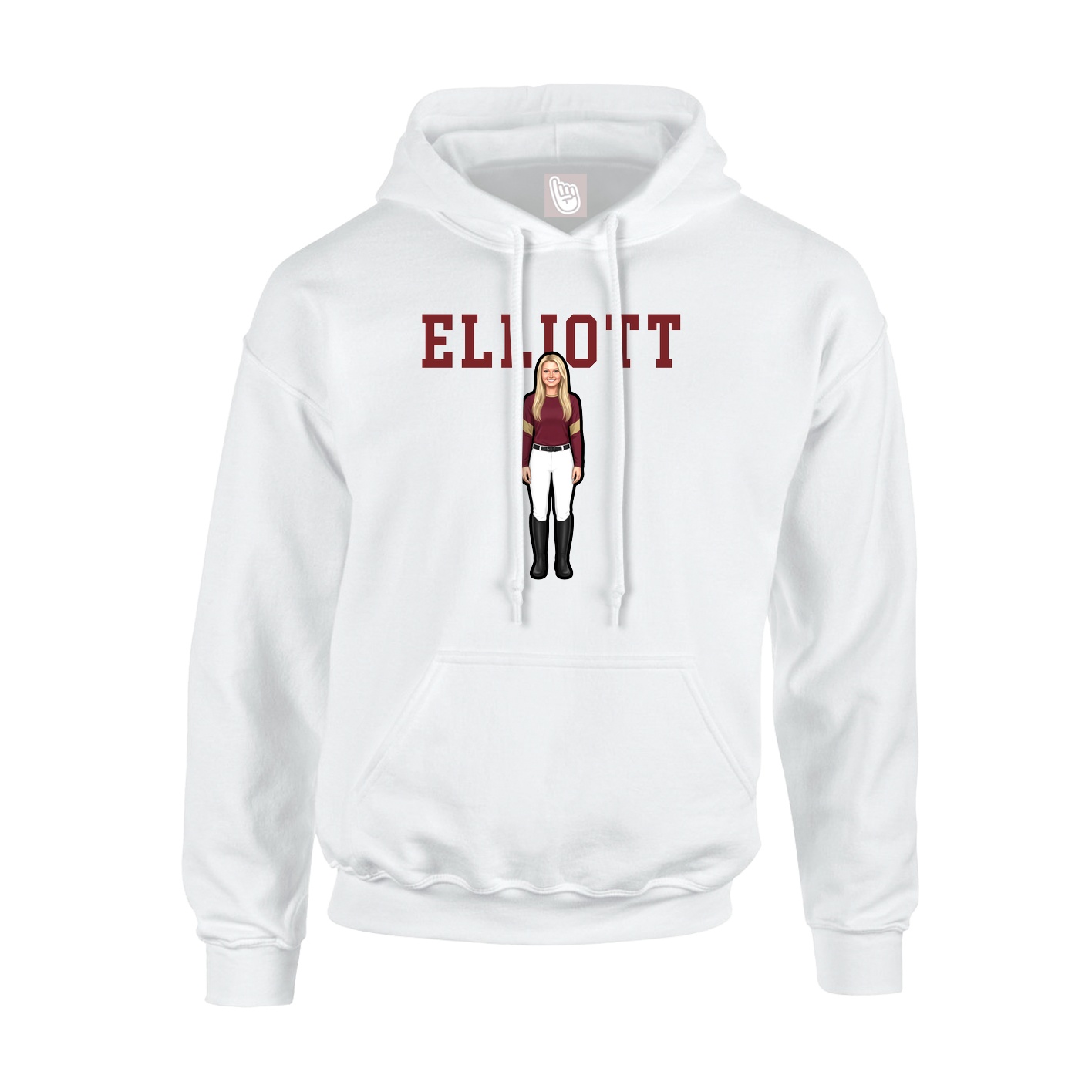 Hoodie — Shirsey in White
