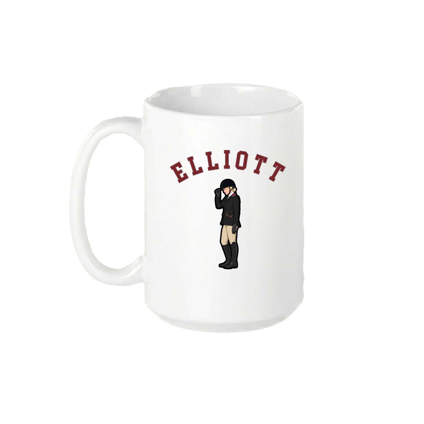 15oz Coffee Mug — Shirsey Arch in White