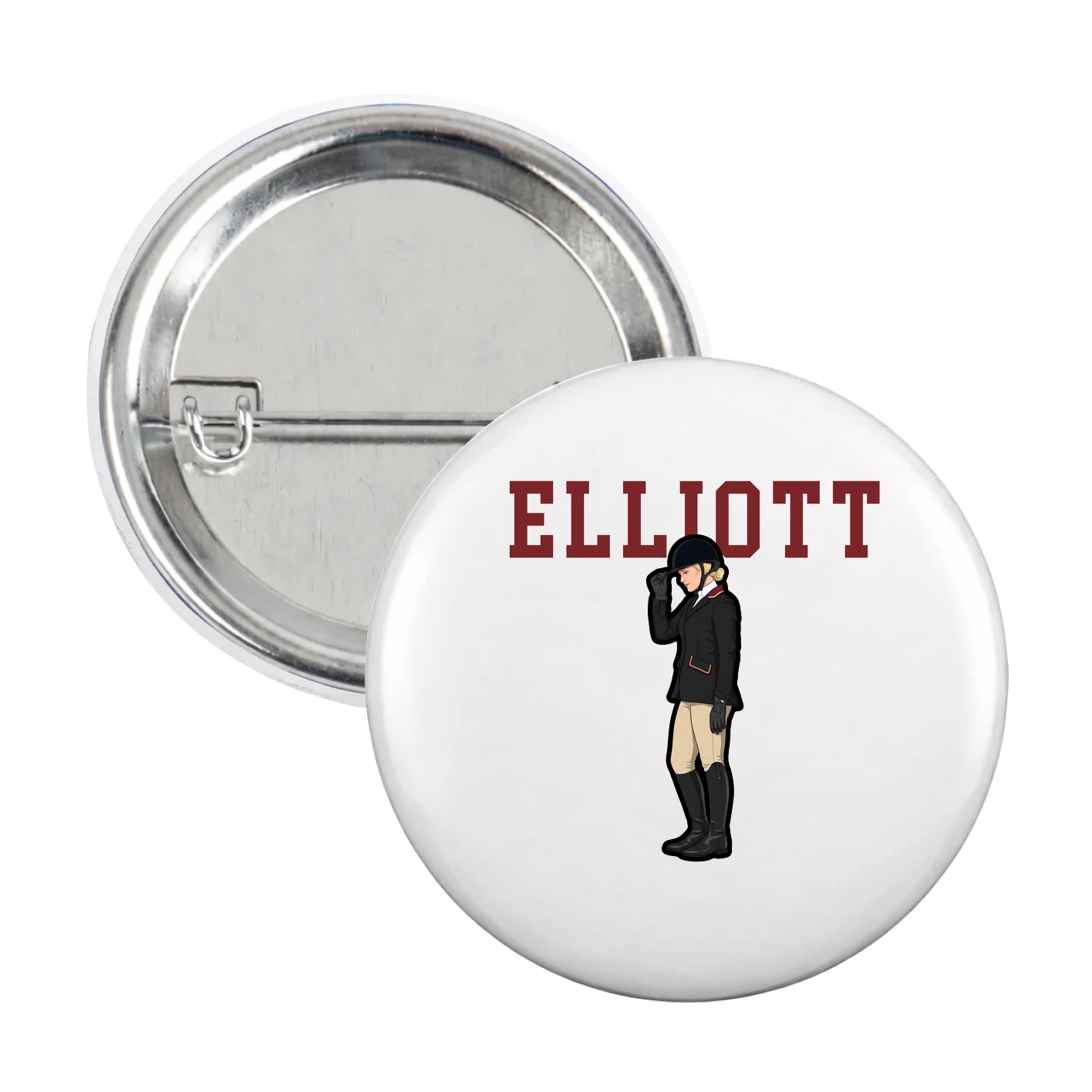 Game Day Button — Shirsey in White
