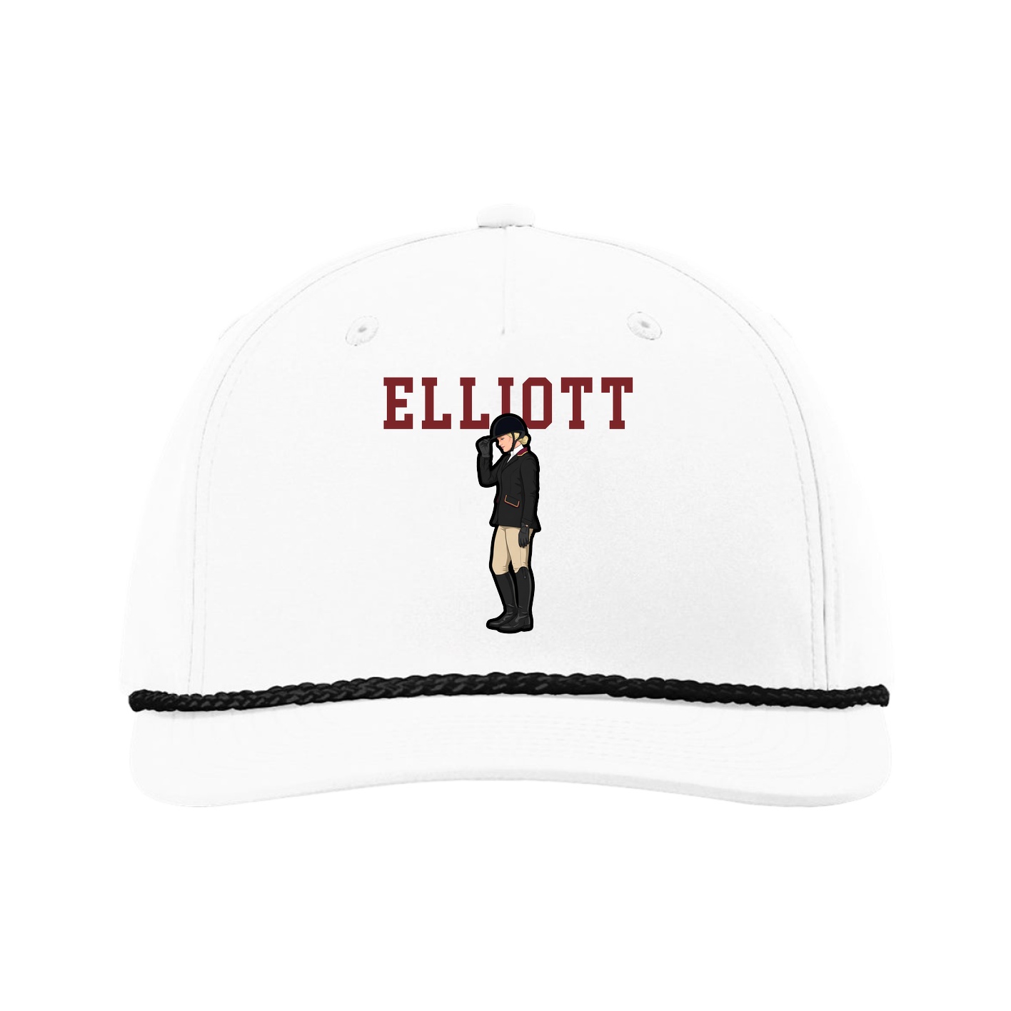 Five-Panel Classic Rope Cap — Shirsey in White