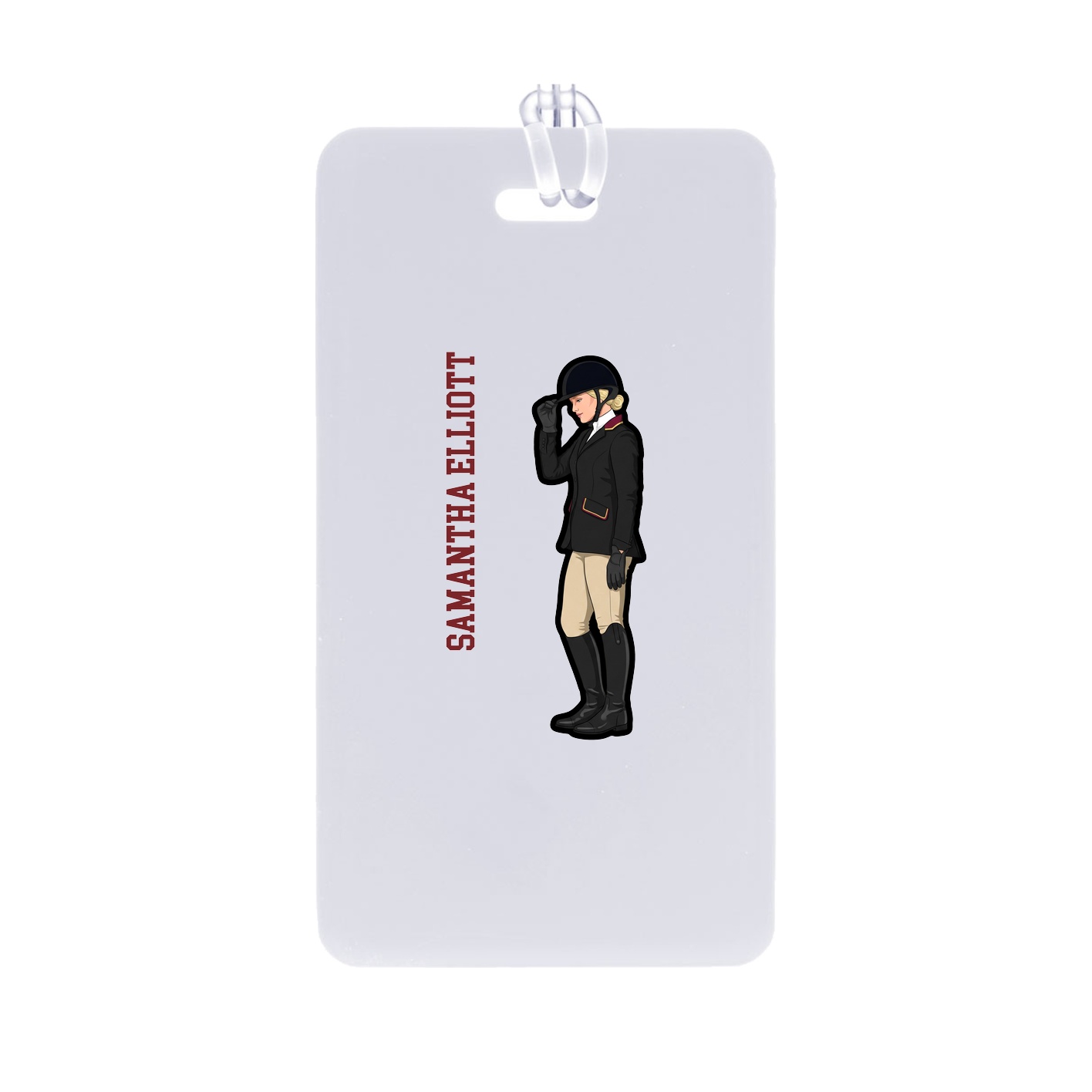 Bag Tag — Name Vertical in Classic