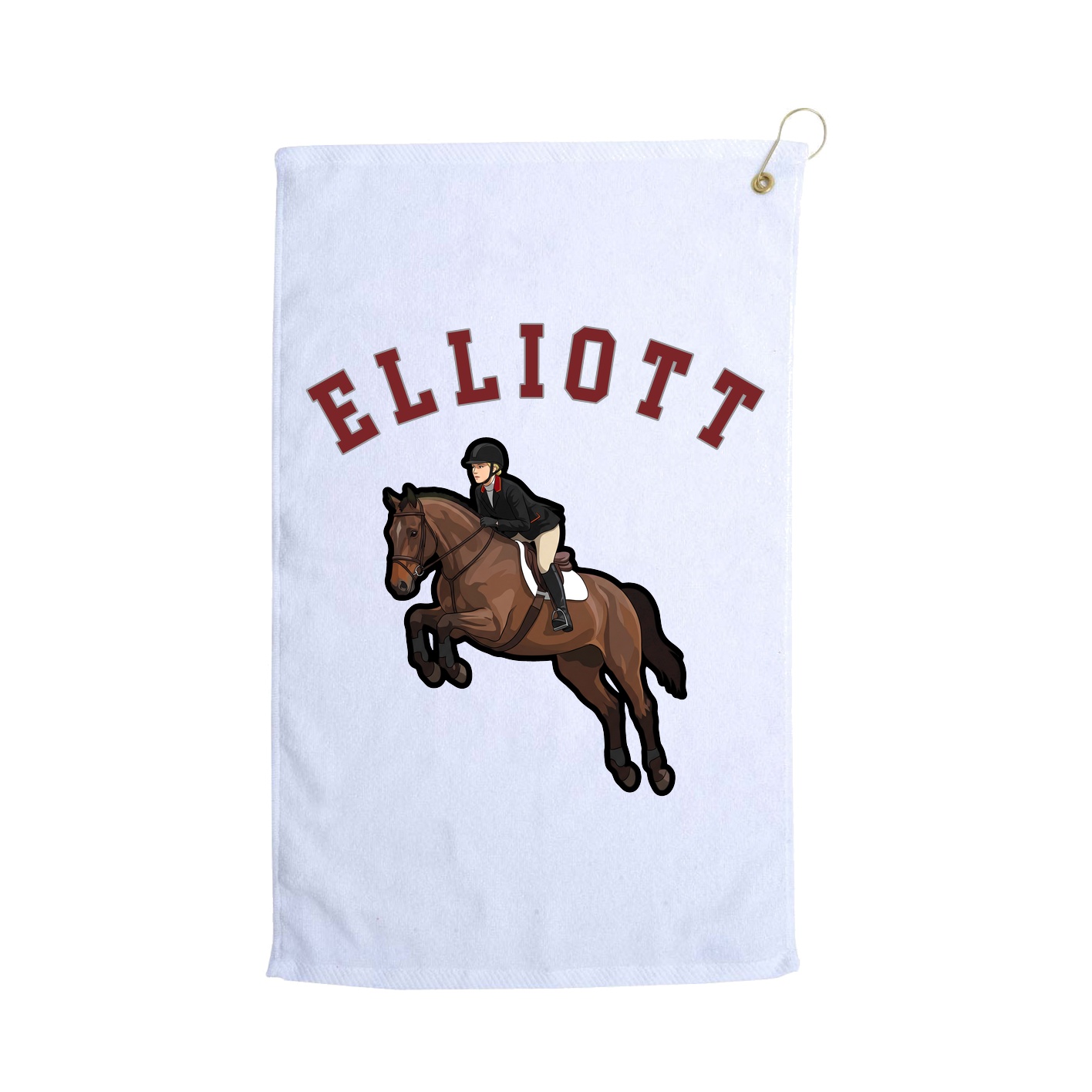 Golf Towel — Shirsey Arch in White