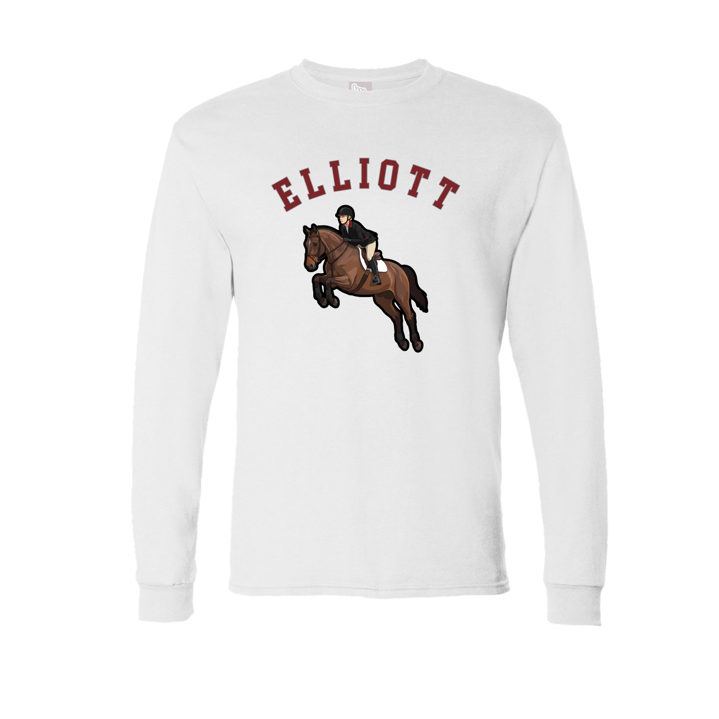 Long Sleeve Tee — Shirsey Arch in White