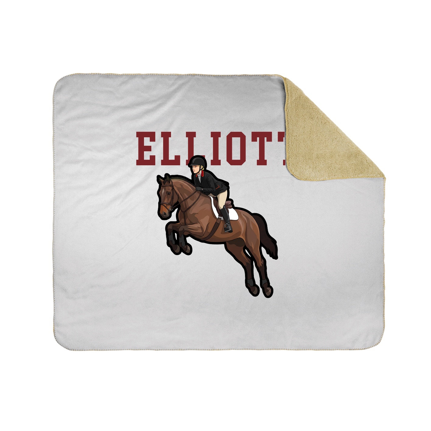 Throw Blanket — Shirsey in White