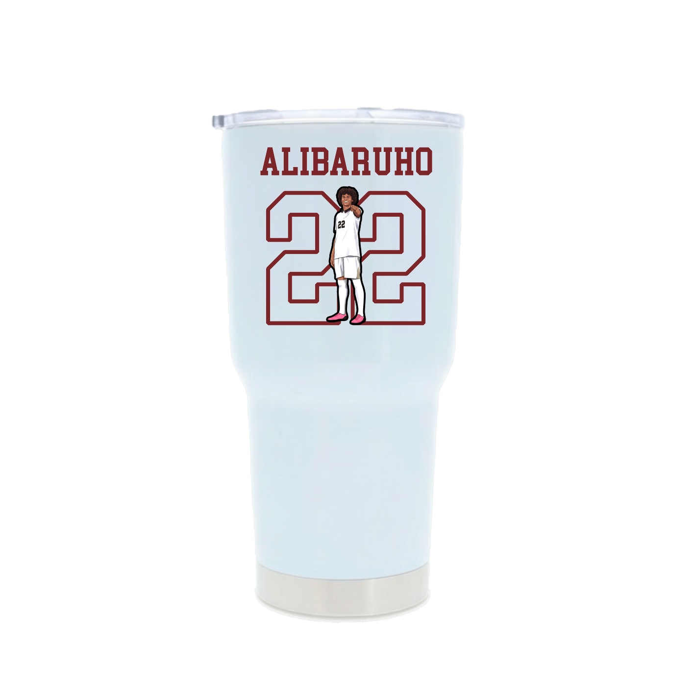 30oz Stainless Steel Tumbler — Shirsey in White