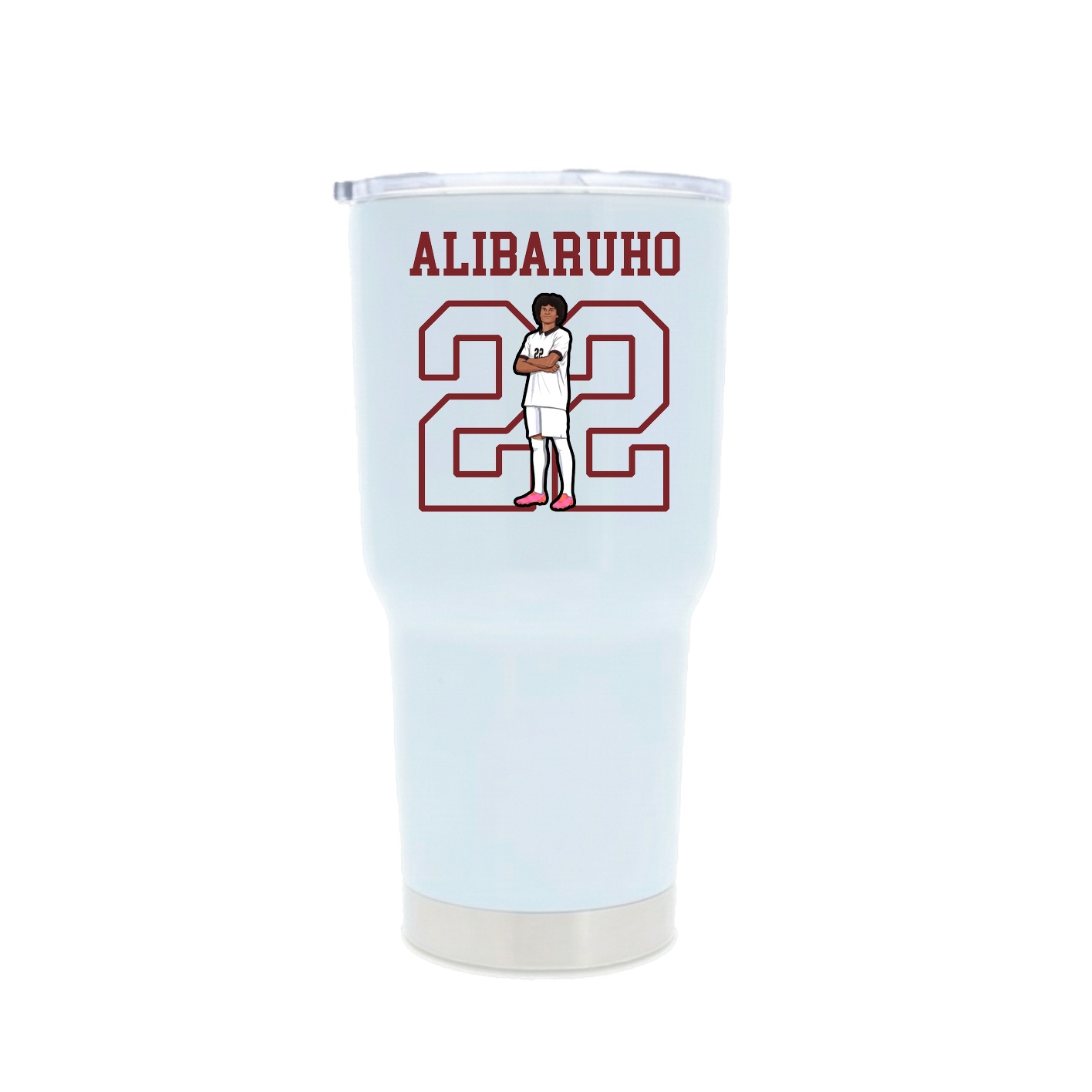 30oz Stainless Steel Tumbler — Shirsey in White