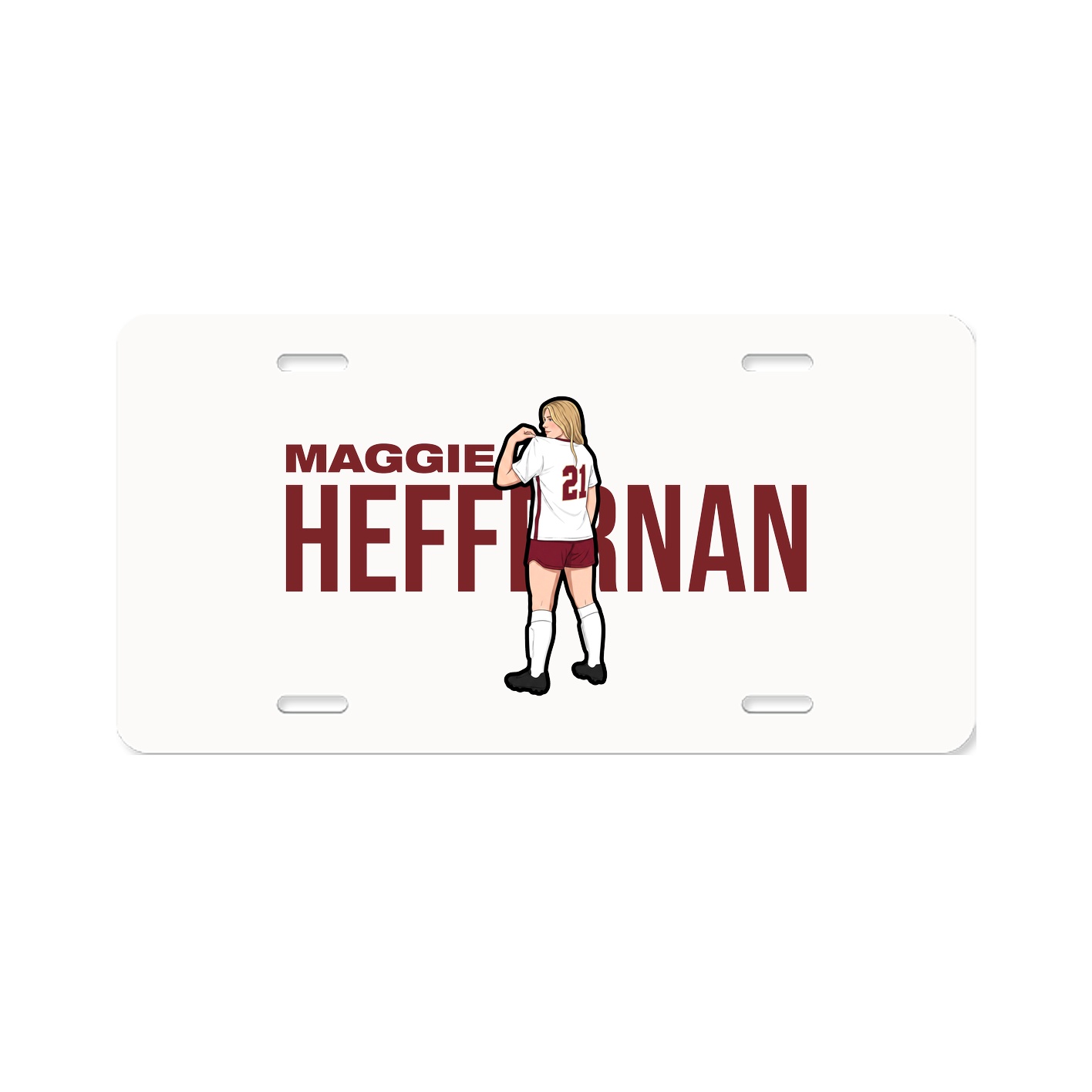 License Plate — Player Name in Classic