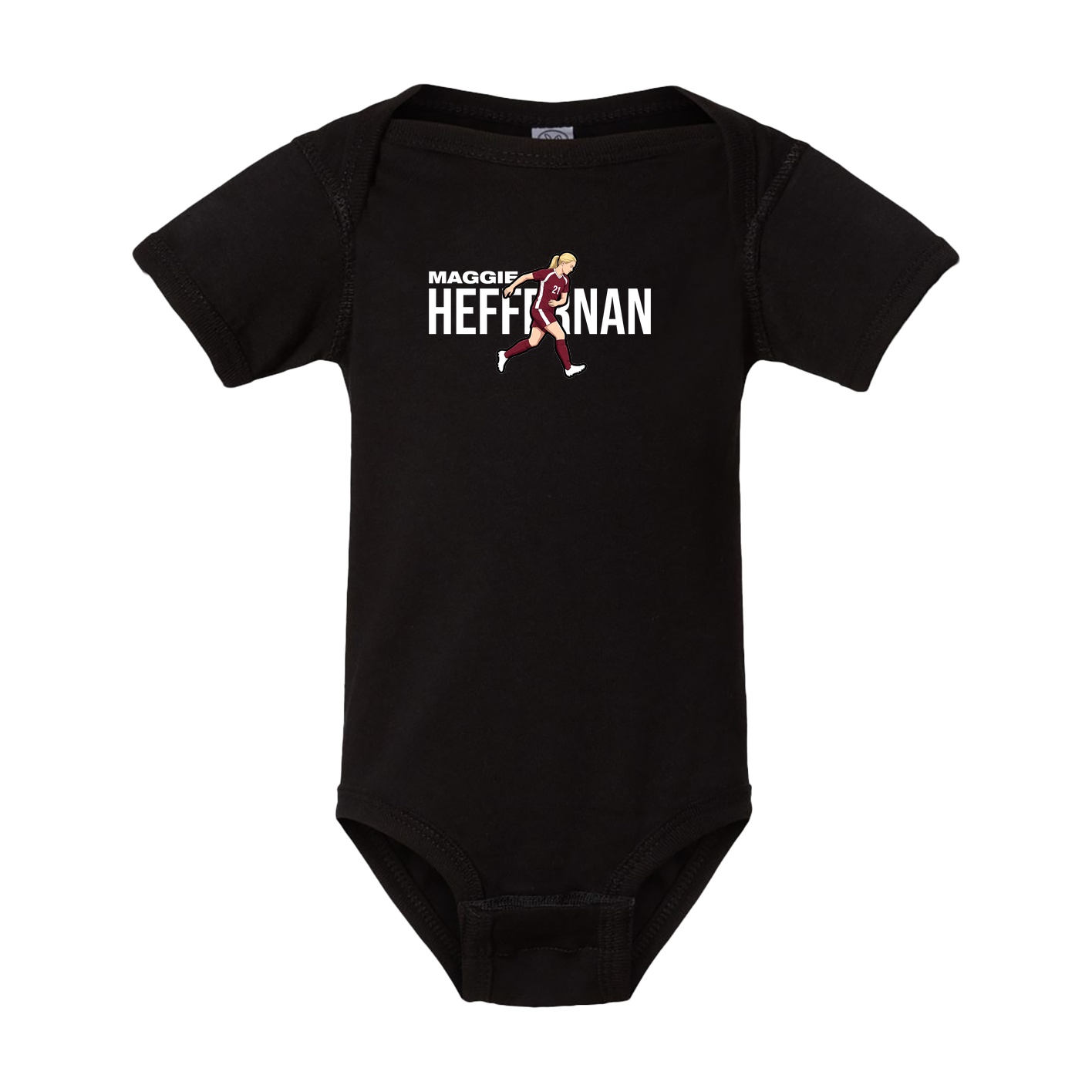 Baby Onesie — Player Name in Black