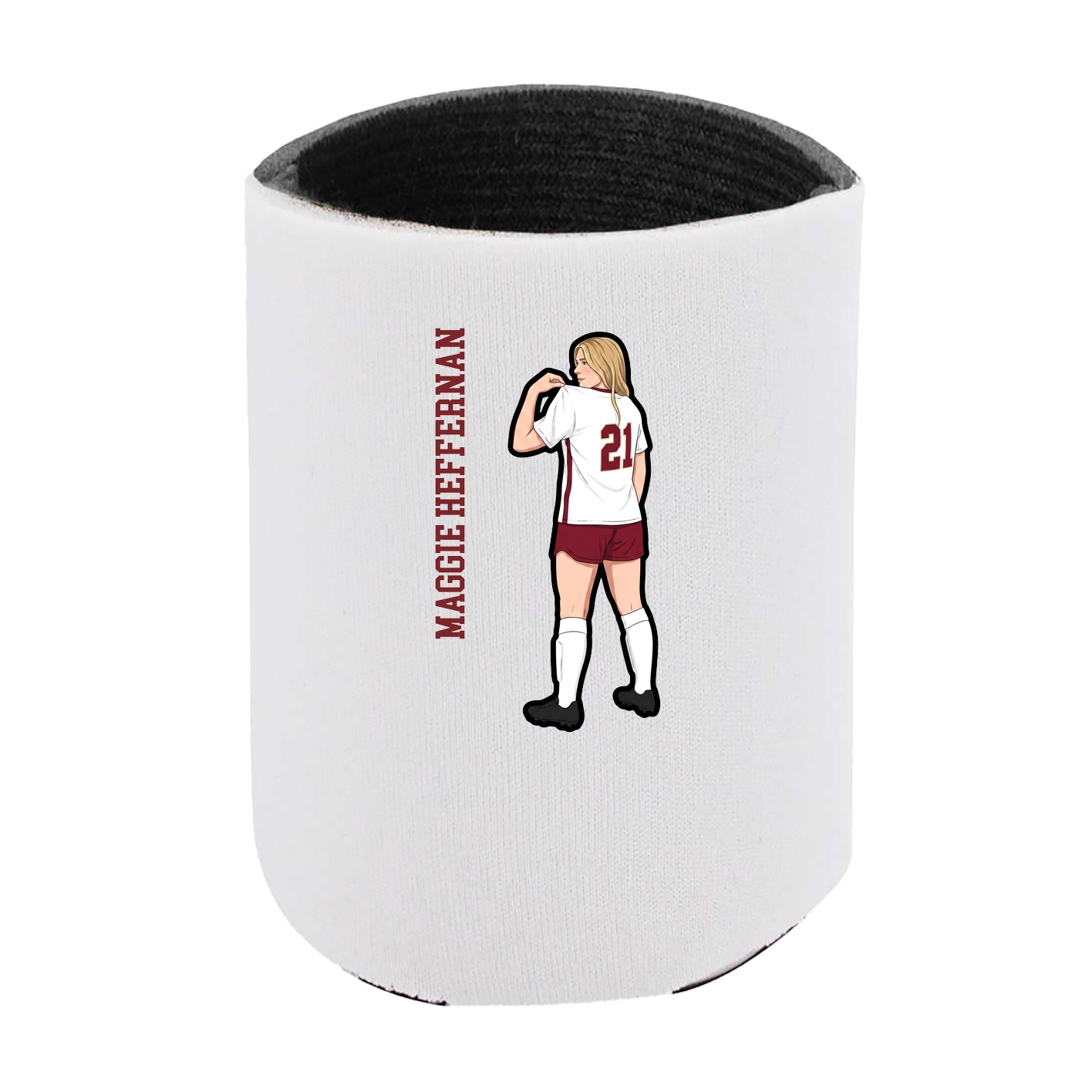 Can Holder — Name Vertical in White