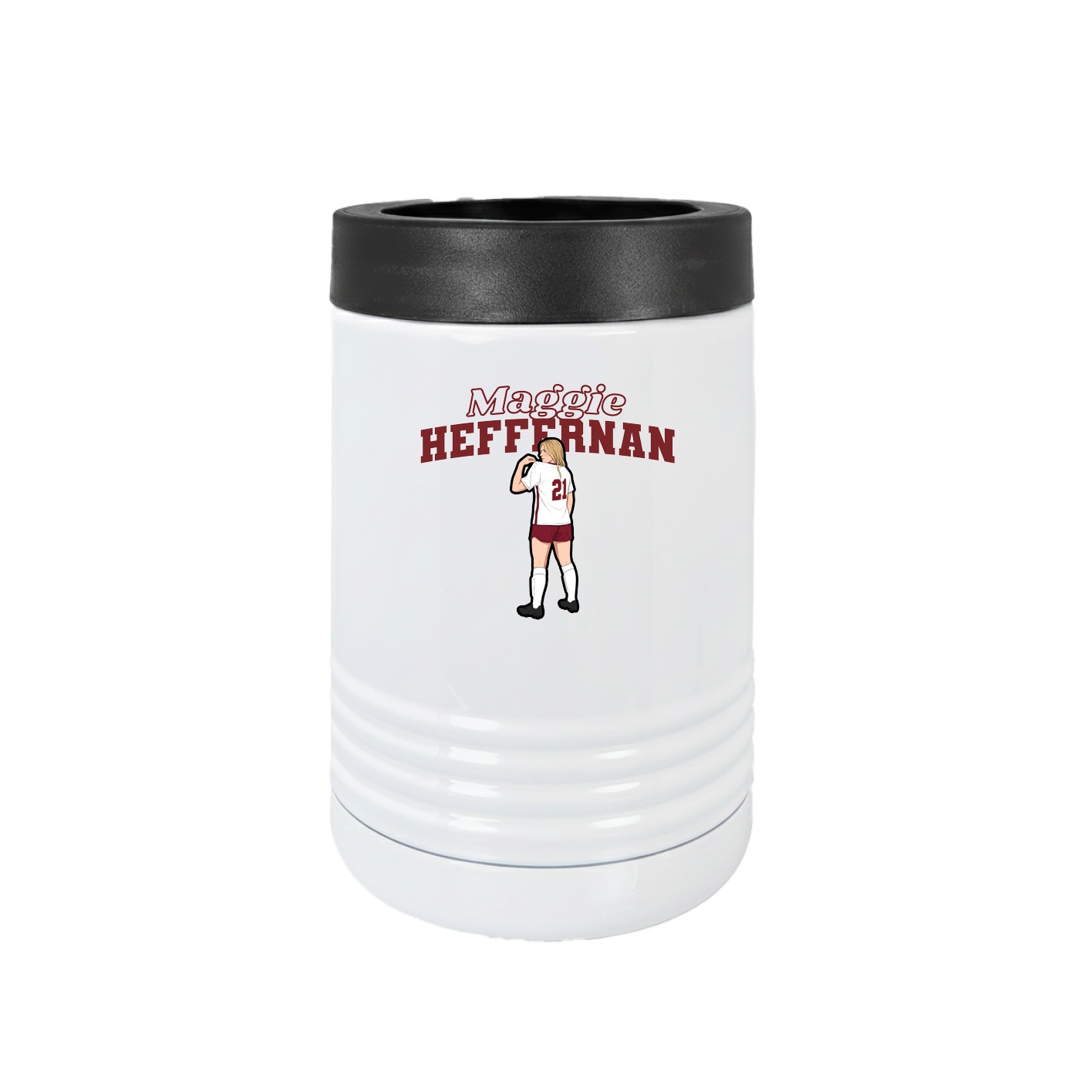 Beverage Holder — Name Arch in White