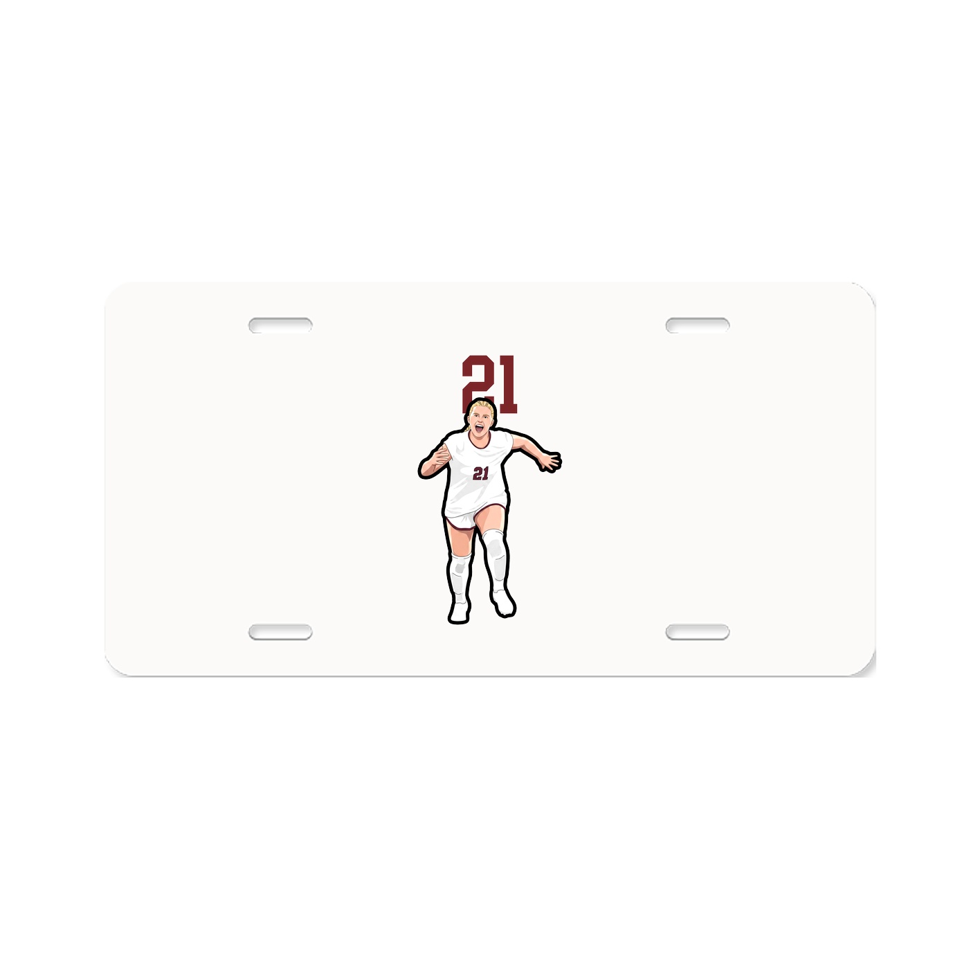 License Plate — Number Top in Classic
