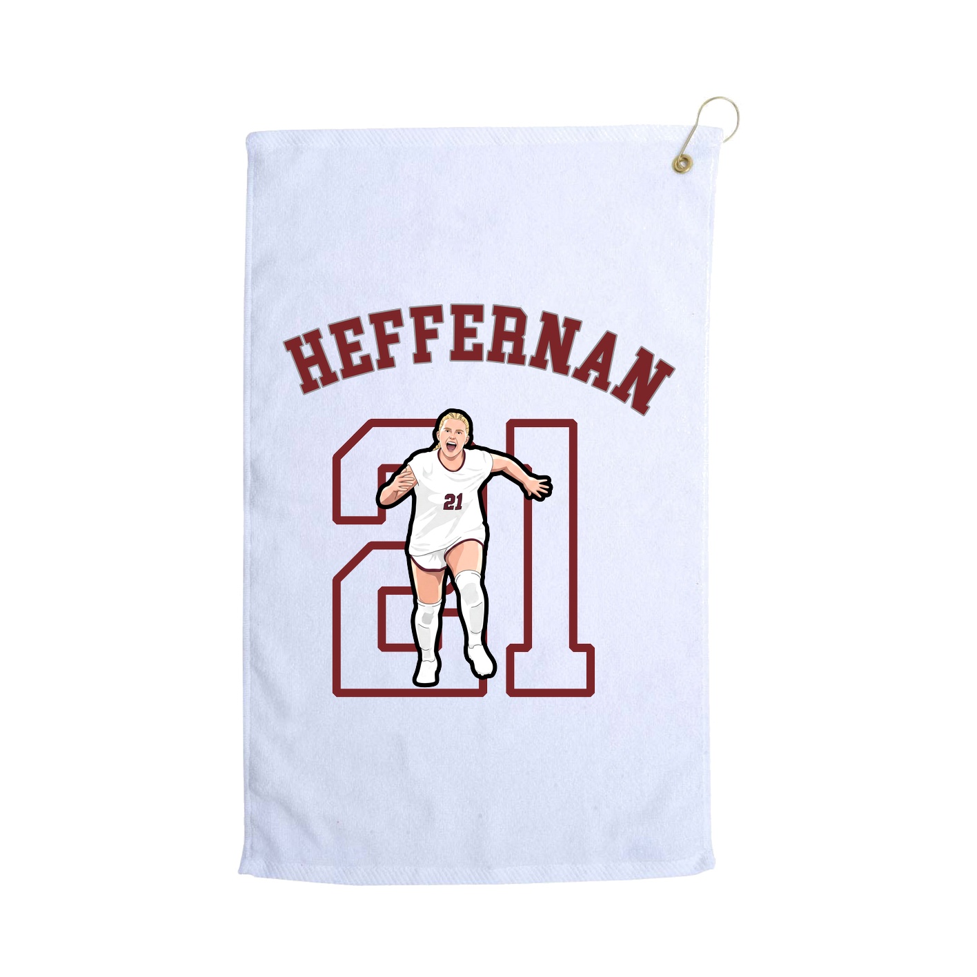 Golf Towel — Shirsey Arch in White