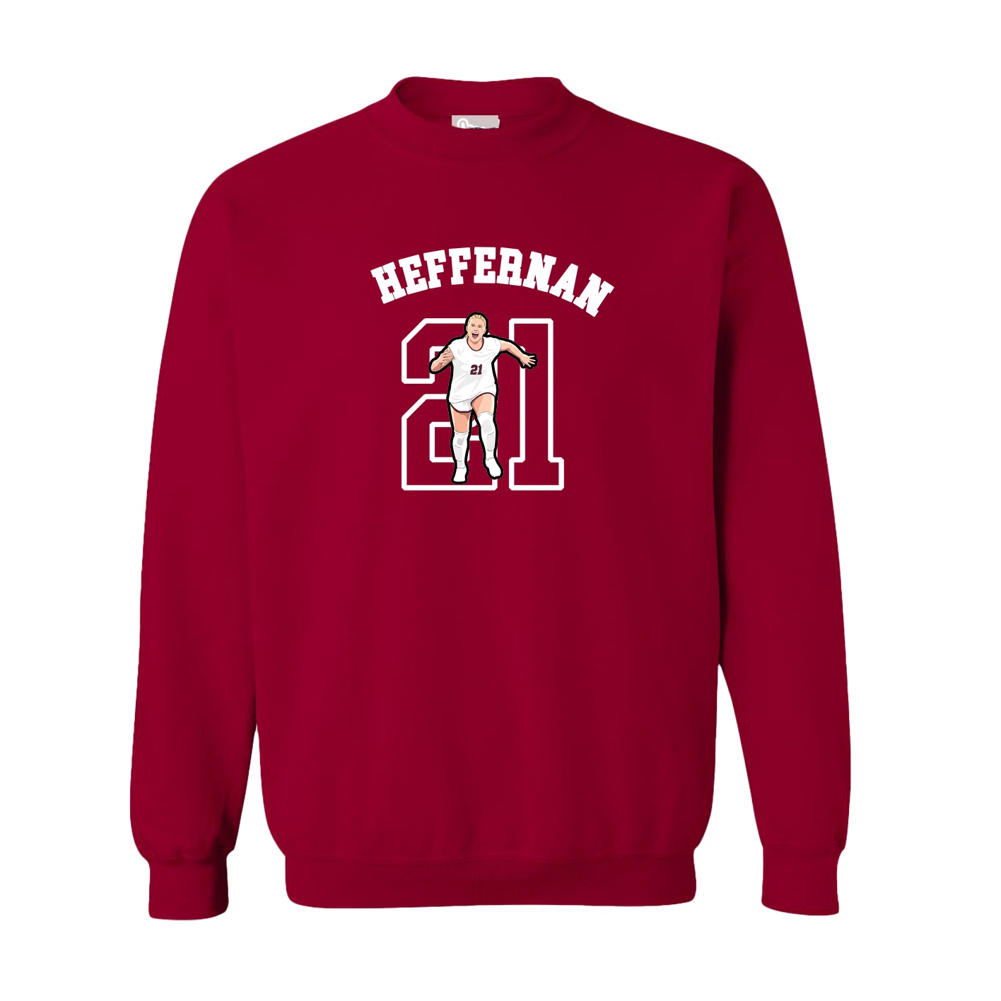Fleece Crew — Shirsey Arch in Cardinal