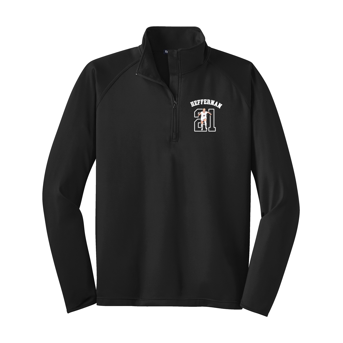 Q-Zip Pullover — Shirsey Arch in Black