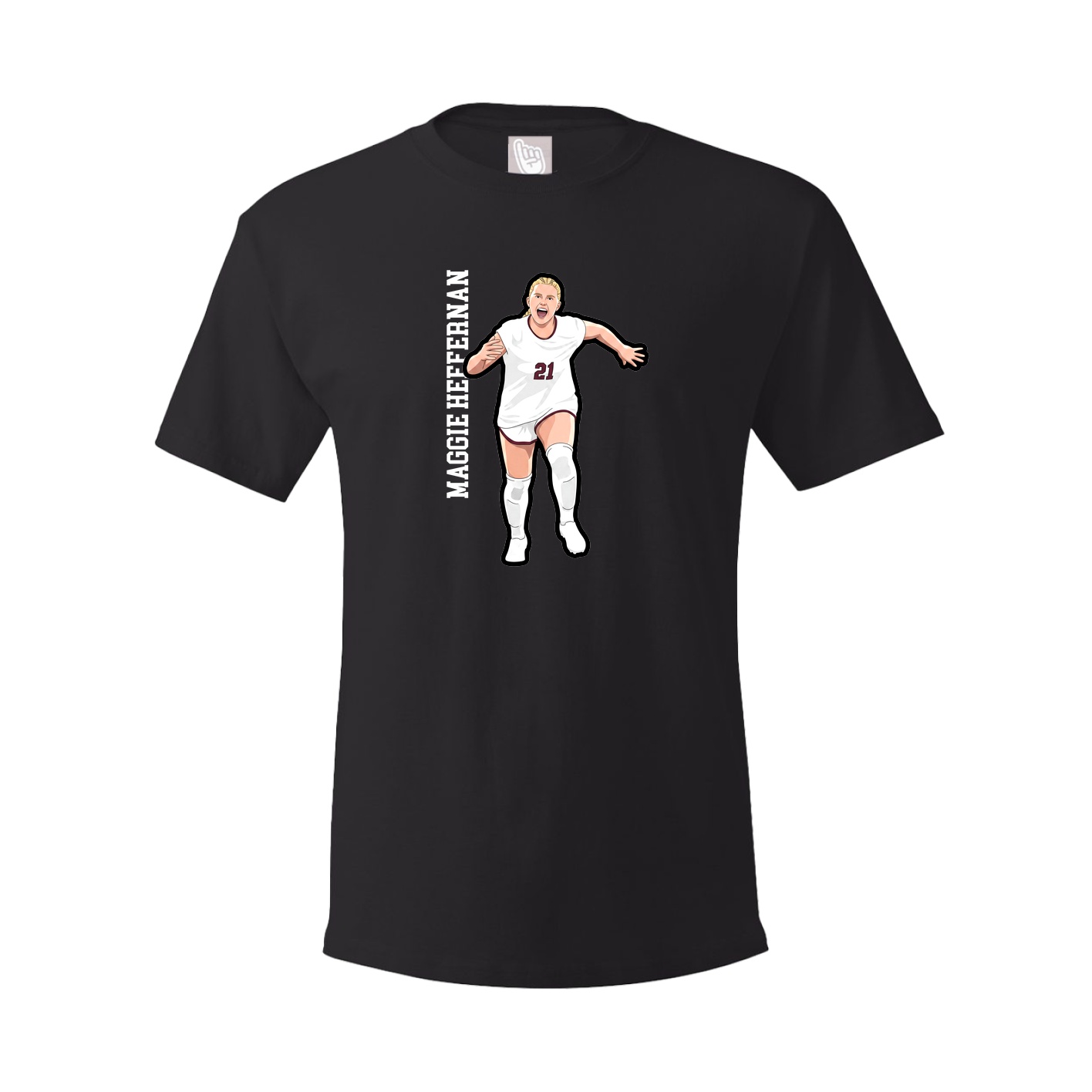Youth Tee — Name Vertical in Black