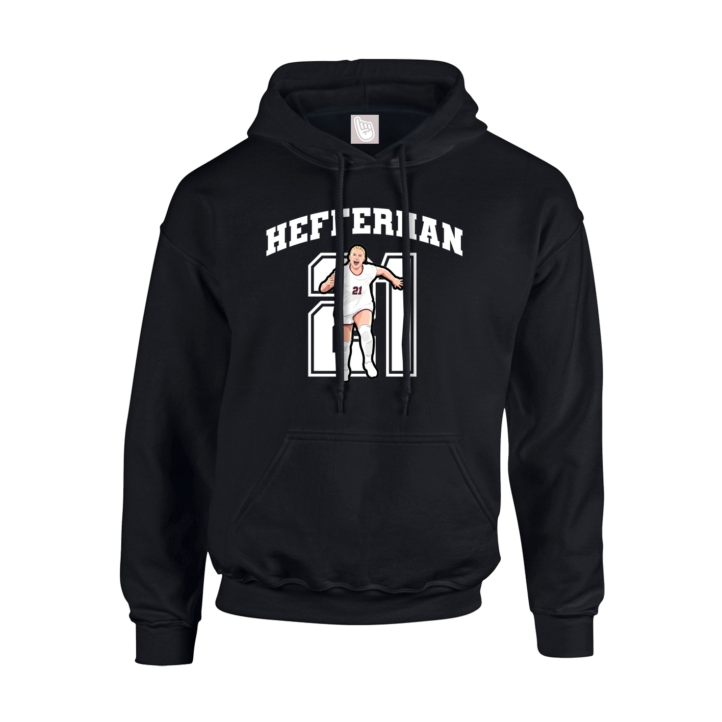 Hoodie — Number in Black