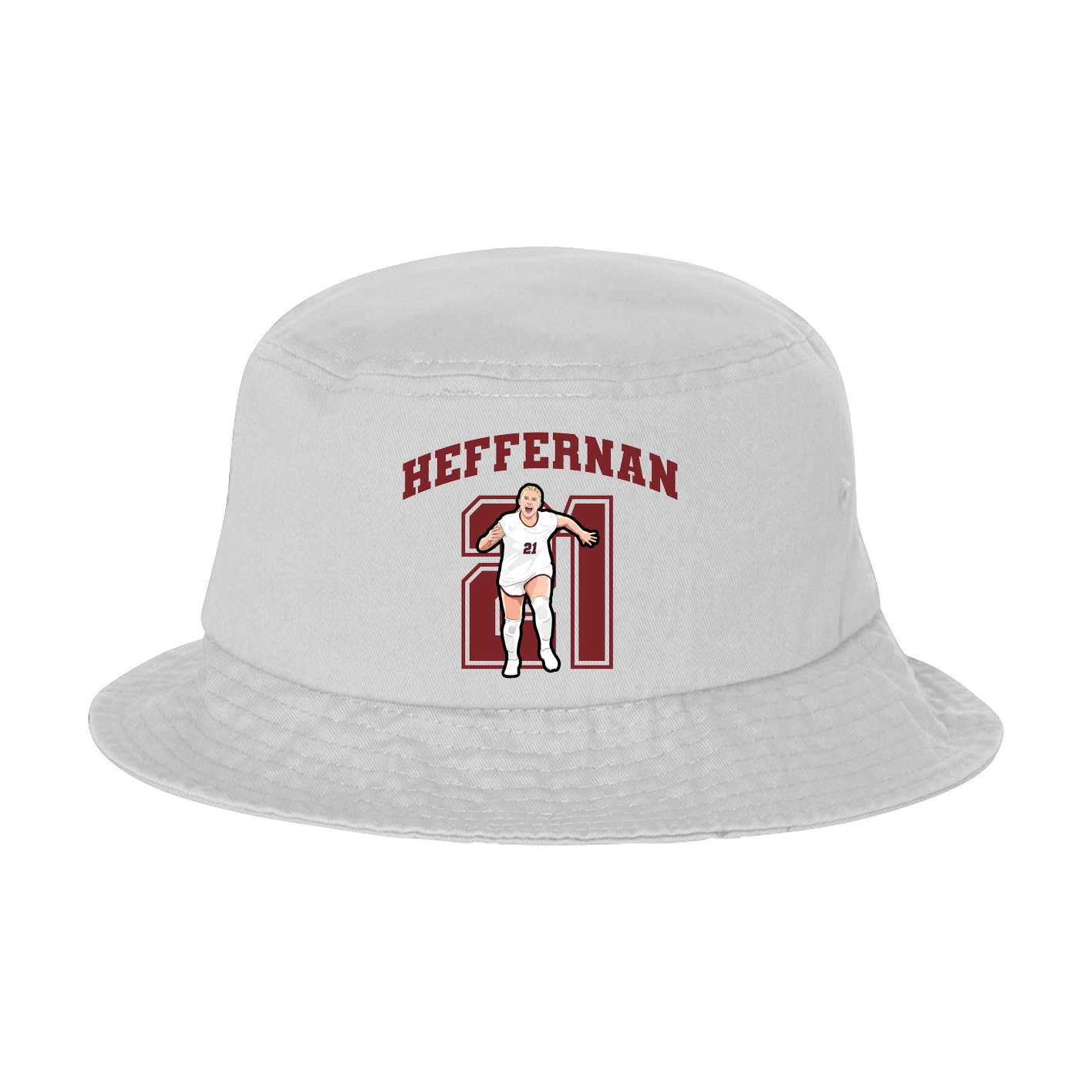 Bucket Cap — Number in White