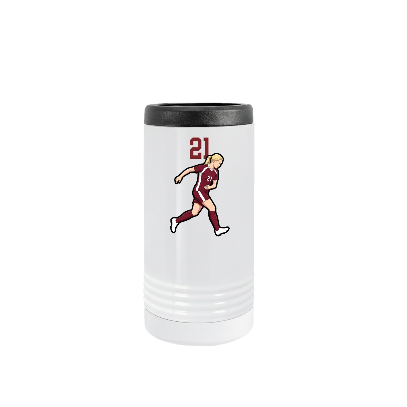 Slim Beverage Holder — Number Top in White
