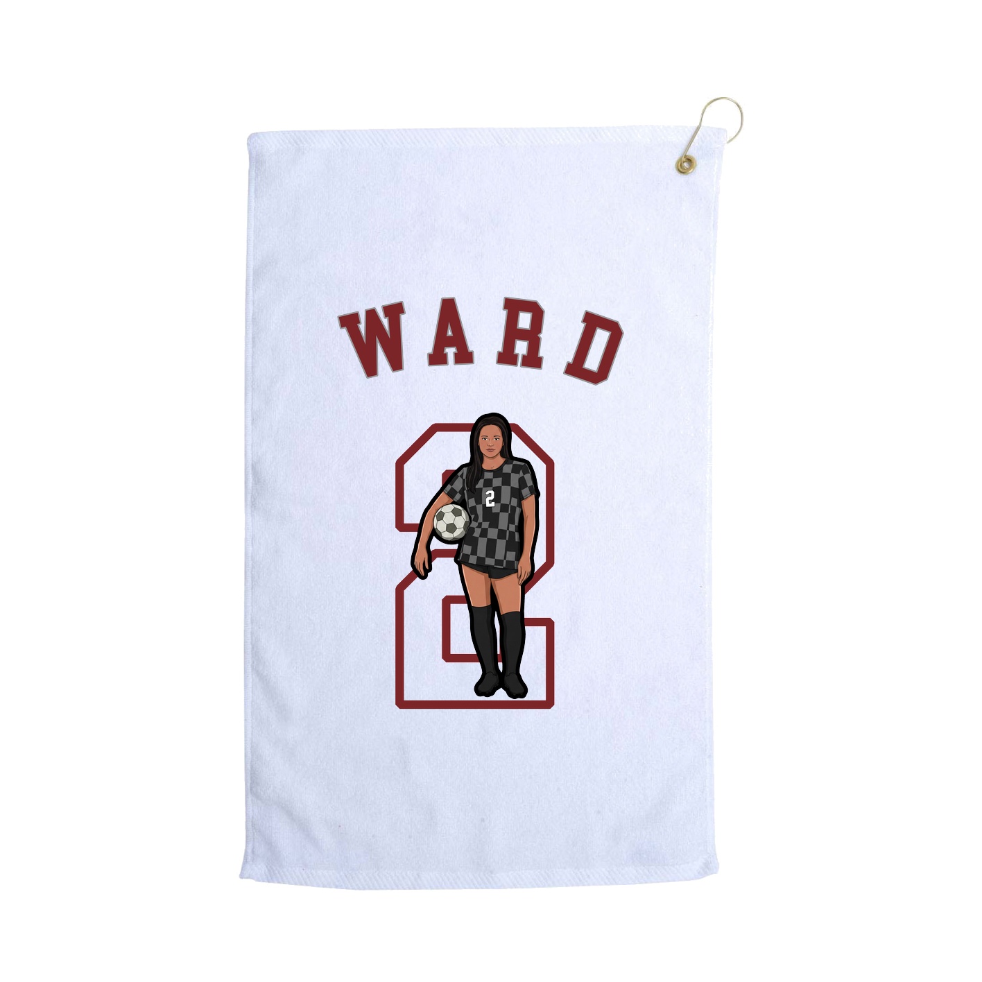 Golf Towel — Shirsey Arch in White